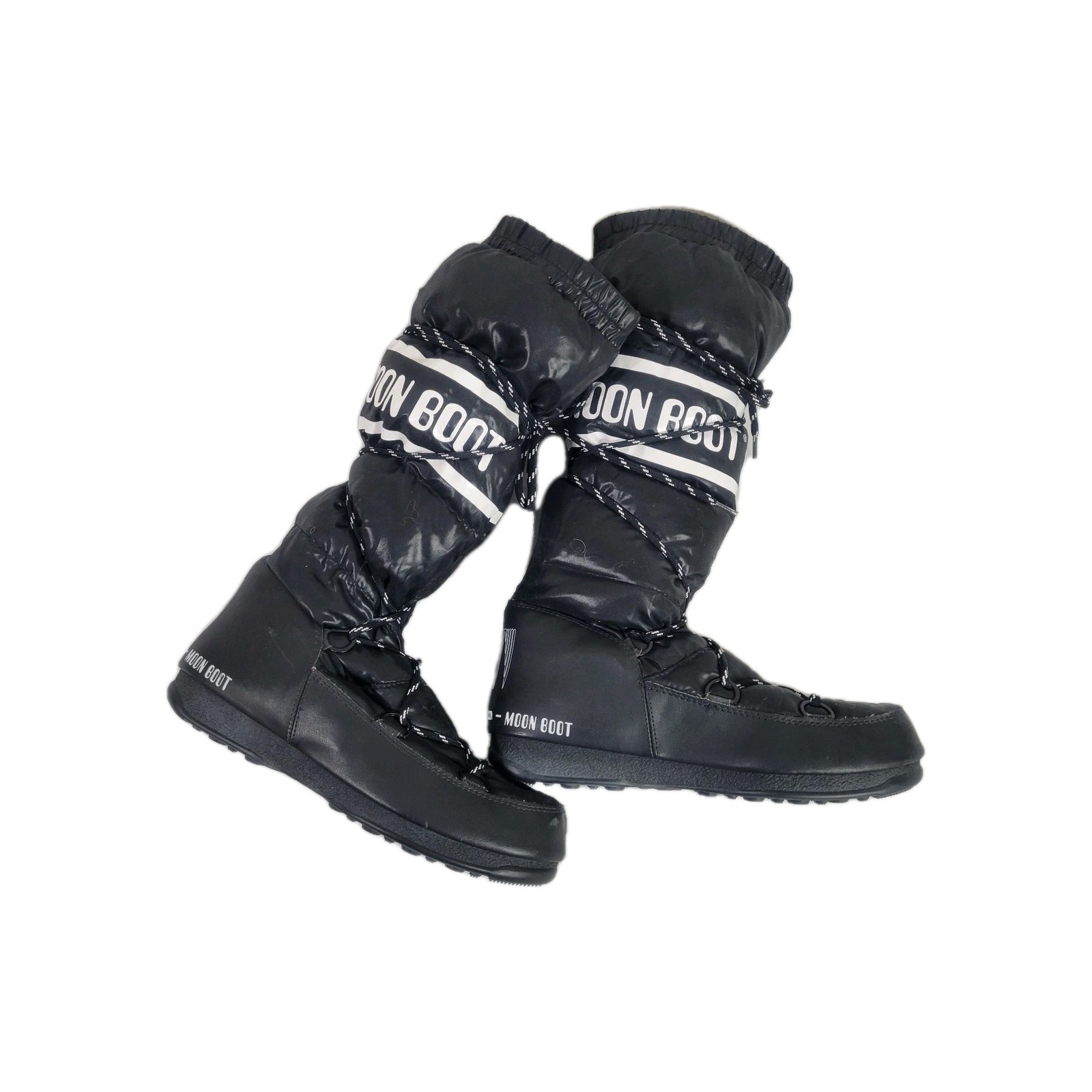 Tecnica The Original Moon Boot Womens 8.5 Black Winter Snow Boots Y2K 2000s