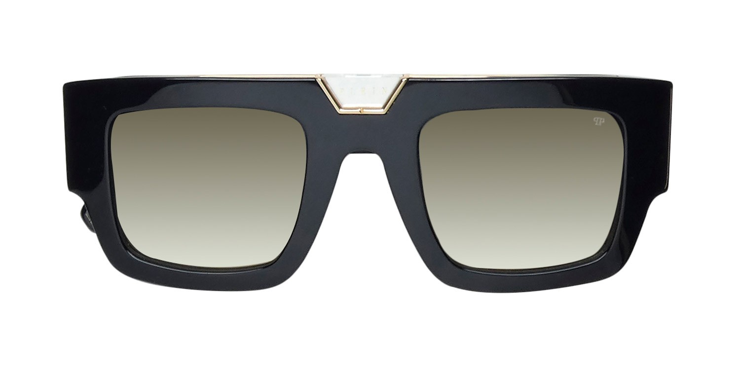 NEW PHILIPP PLEIN SPP092 PLEIN GLOOM SUNGLASSES 50-25-145 PLASTIC 0700 ITALY
