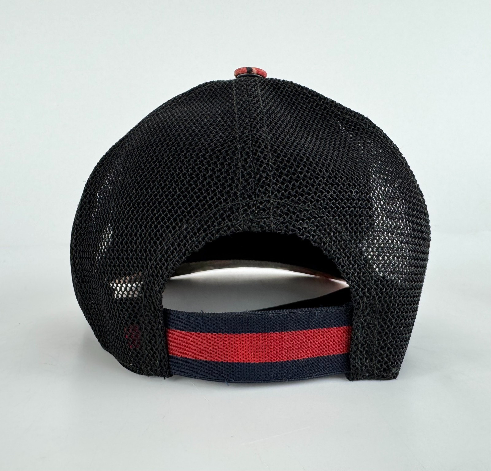 Gucci Auth Pink Blooms Sz 57 S Small GG Supreme Monogram Trucker Hat Cap