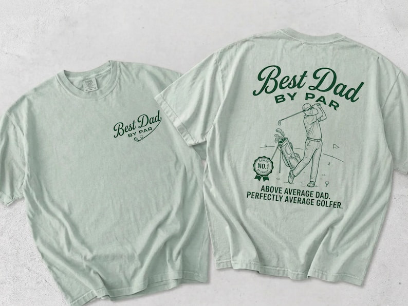 Comfort Colors® Golf Dad Shirt, Best Dad By Par T-Shirt, Fathers Day Gift Golf