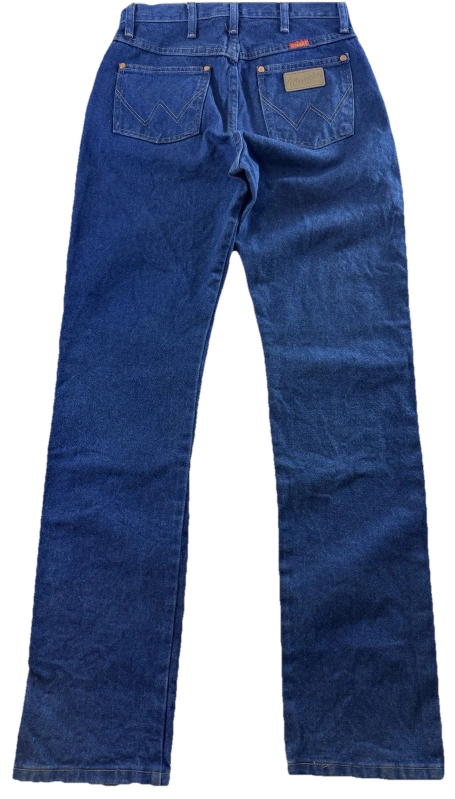 Wrangler Womens Cowboy Cut Slim Fit Jeans 7×34 High Rise Western Dark Wash