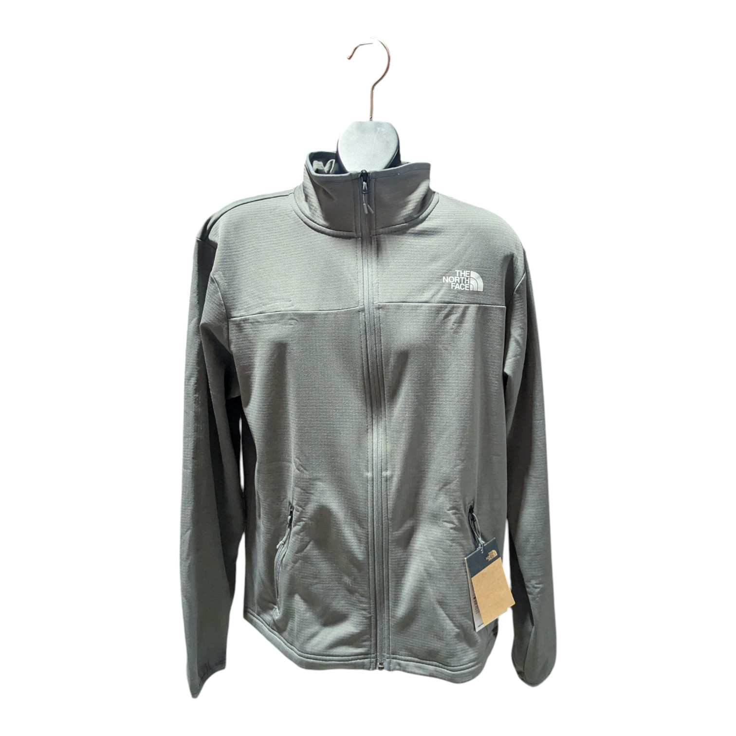 The North Face Men’s Cedar Trail Grid Fleece Jacket – Smoked Pearl – US Sizes