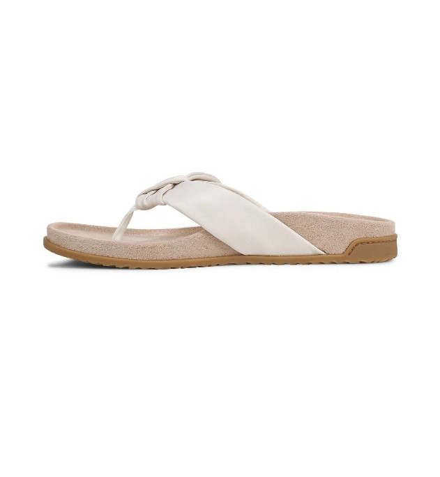 VIONIC Eva Toe Post Sandal, Sea Salt Leather