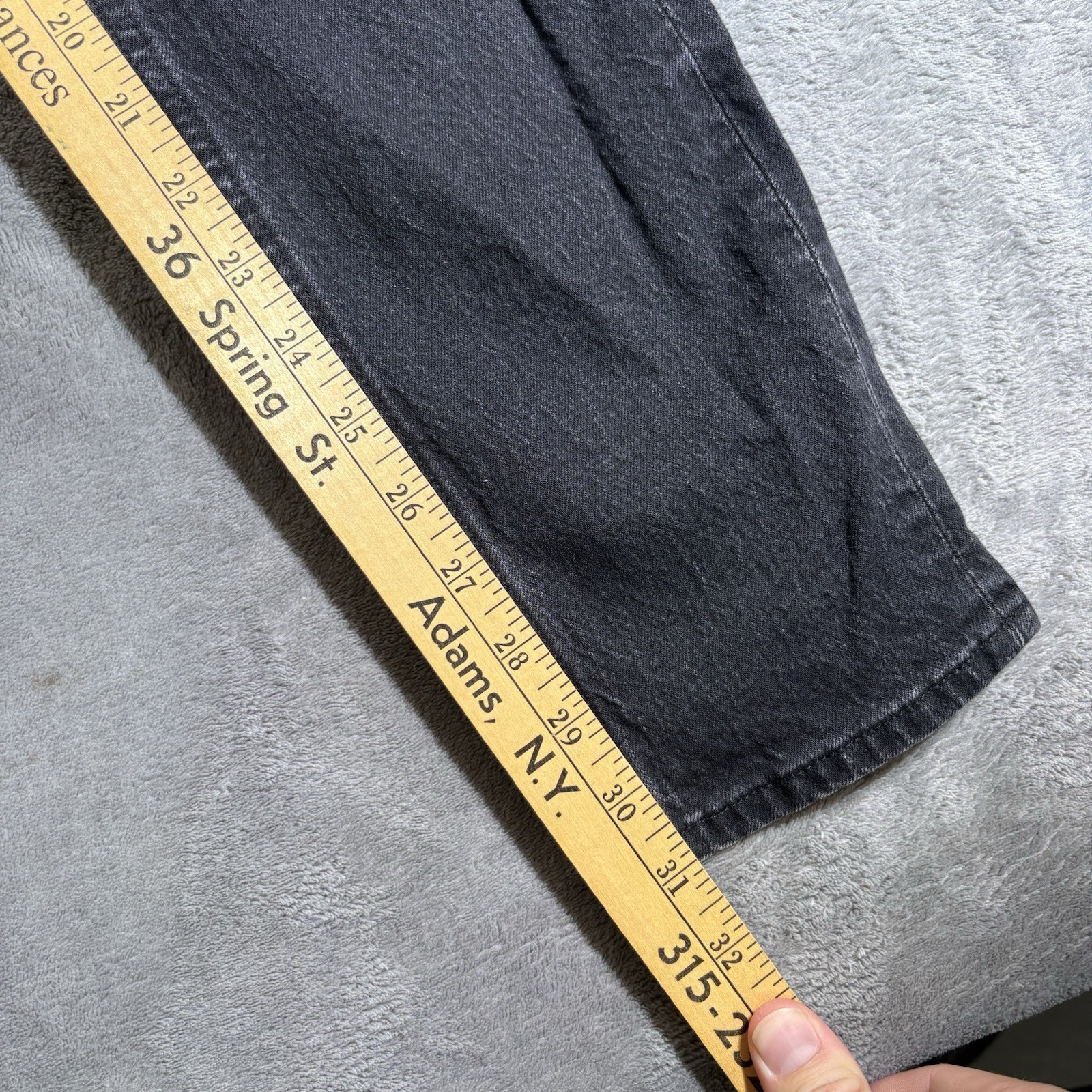 Abercrombie & Fitch Curve Love 90s High Rise Black Wash Jeans 24 Long