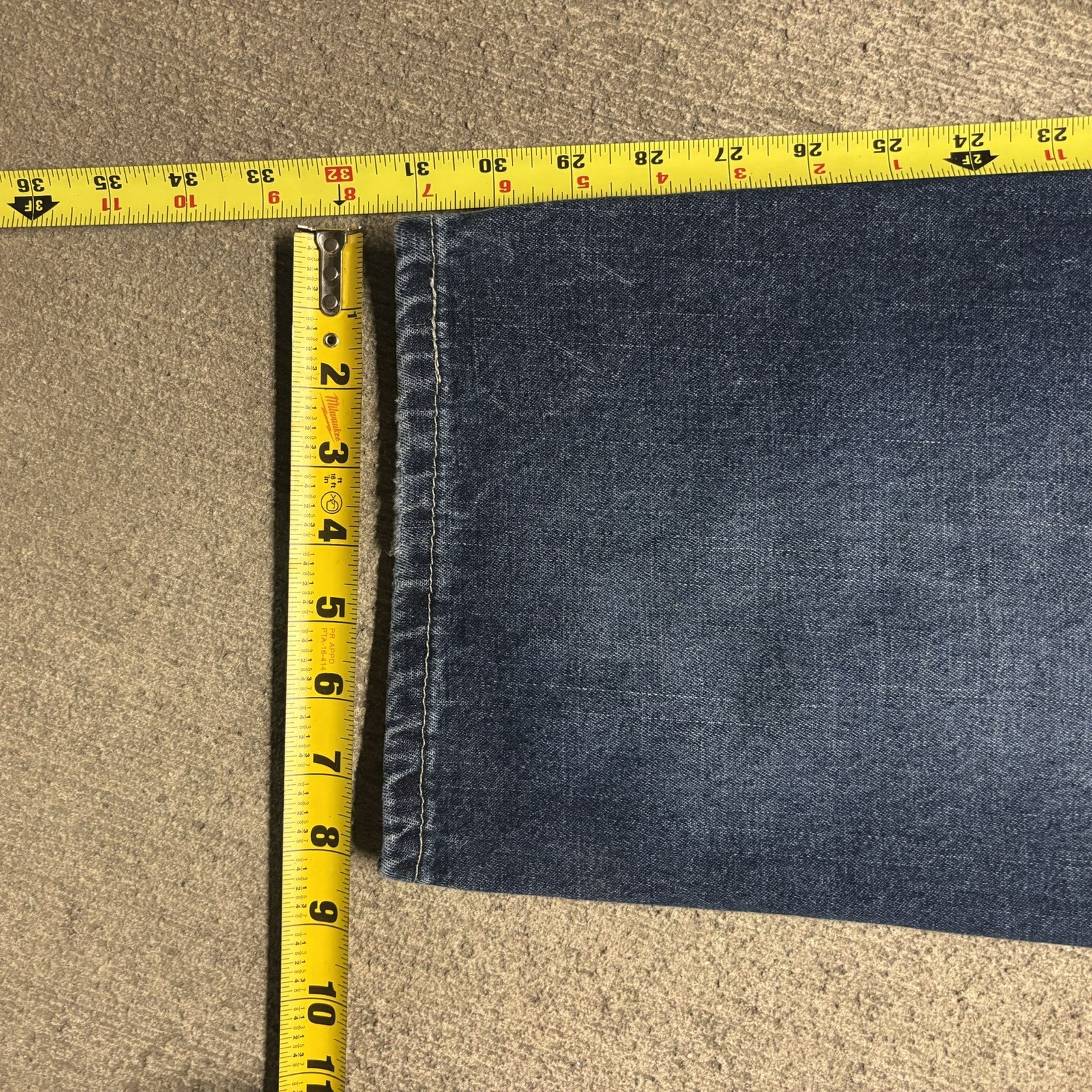 Vintage Lee Workwear Blue Carpenter Jeans High Waisted Wide Leg 26 90s Utility