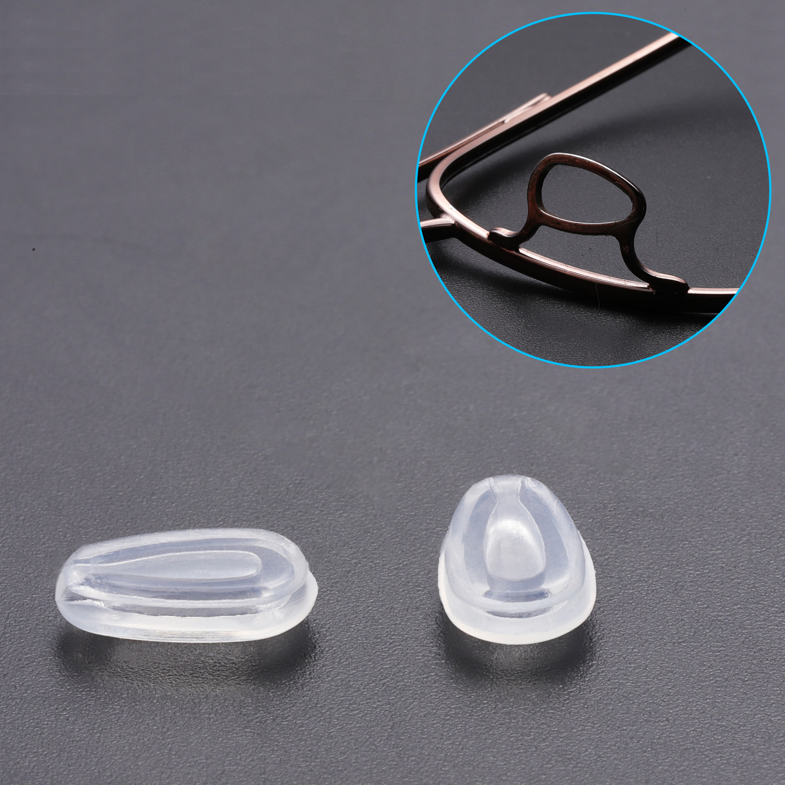 Silicone Replacement Crystal Clear Nose Piece For-Oakley Carbon Blade E/Wire 2.1