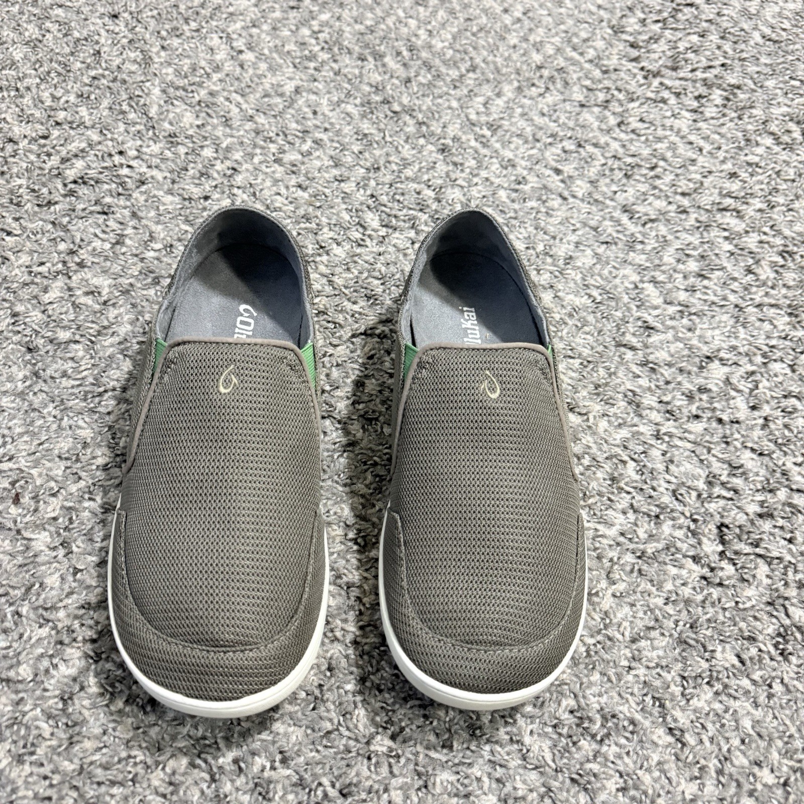 Olukai Nohea Mesh Mens Slip On Sneakers Mustang Lime Peel Size US 9 NEW