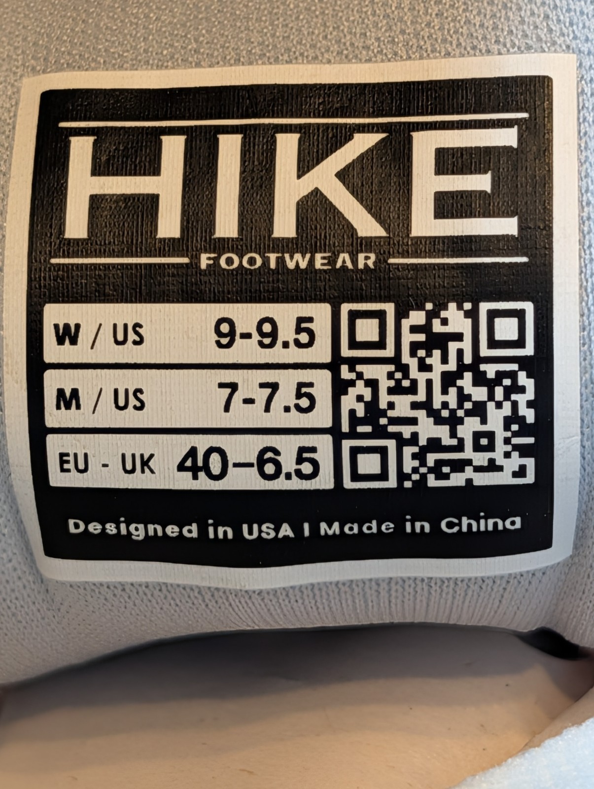 Hike Footwear W9/9.5 M7/7.5 EU40 HF Stride Barefoot Walking Shoes Sneakers White