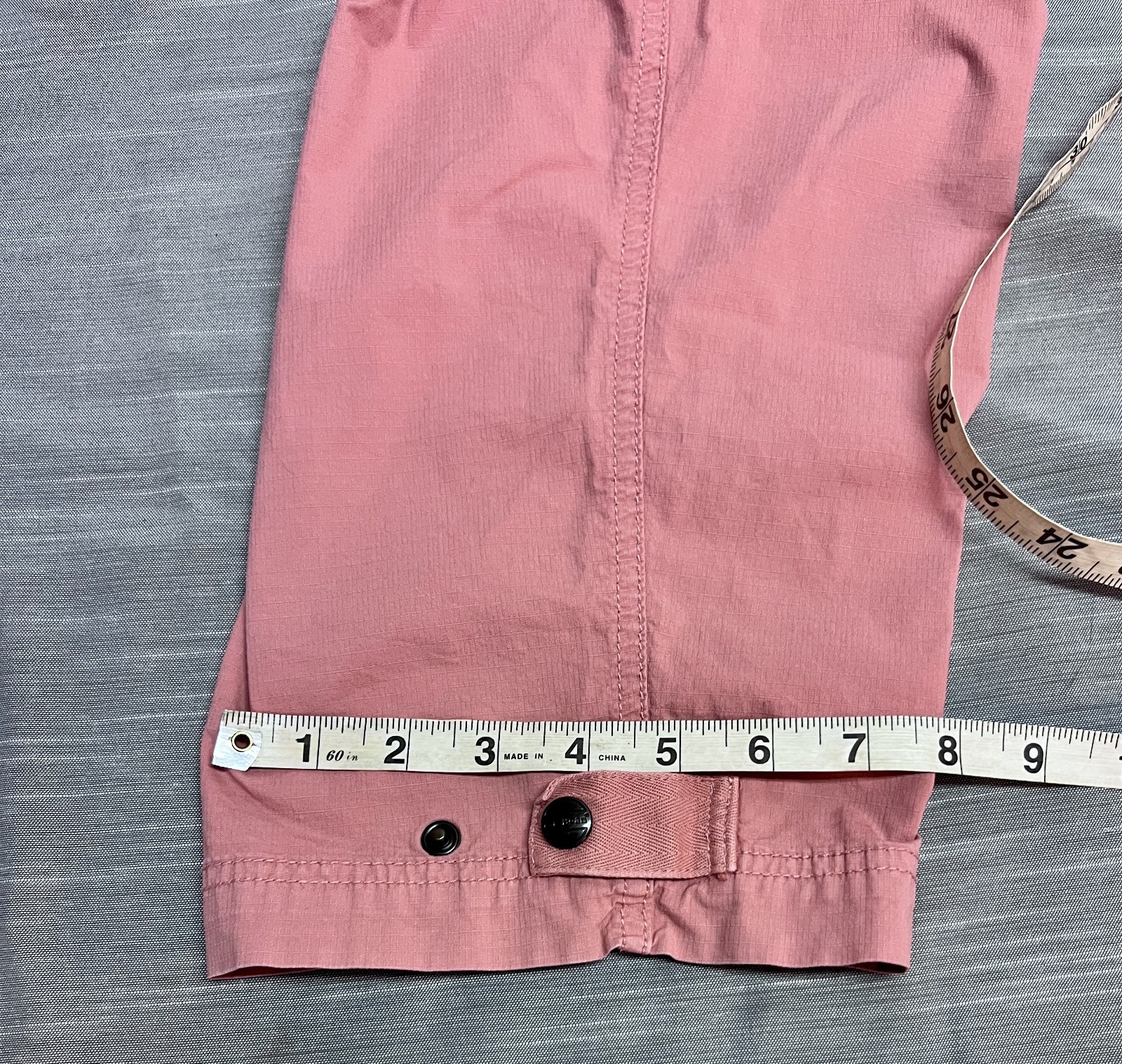 L.L Bean Salmon Pink Elastic Waist Pull-on Crop Pants Drawstring XL