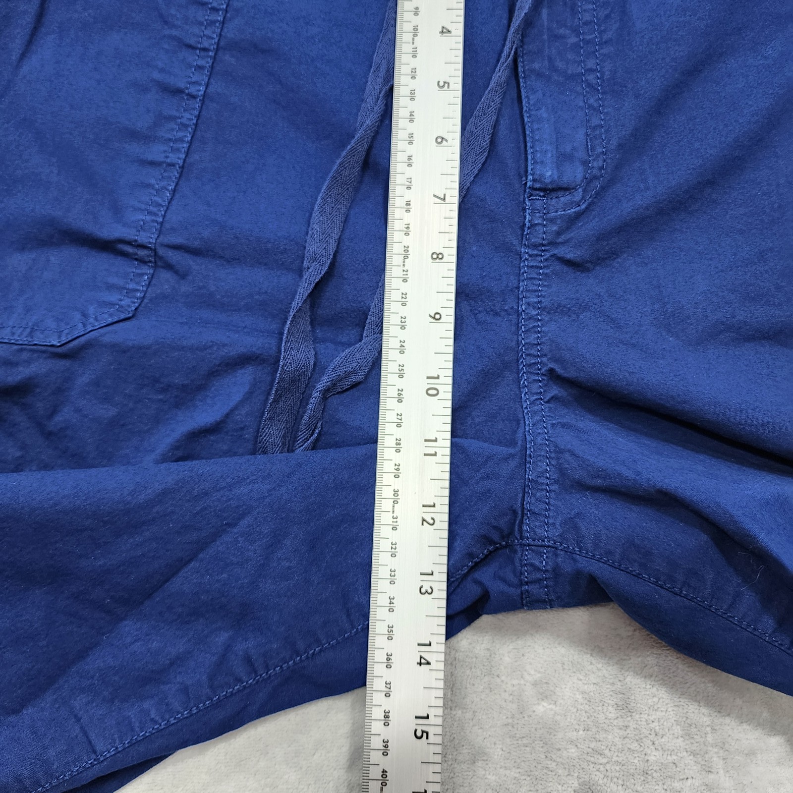 St. John’s Bay Pants Womens 24W Blue Capri Cargo Drawstring Stretch Casual