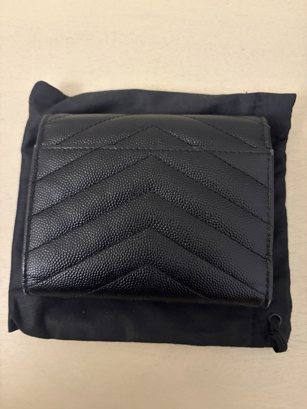 Saint Laurent YSL Logo Trifold Wallet