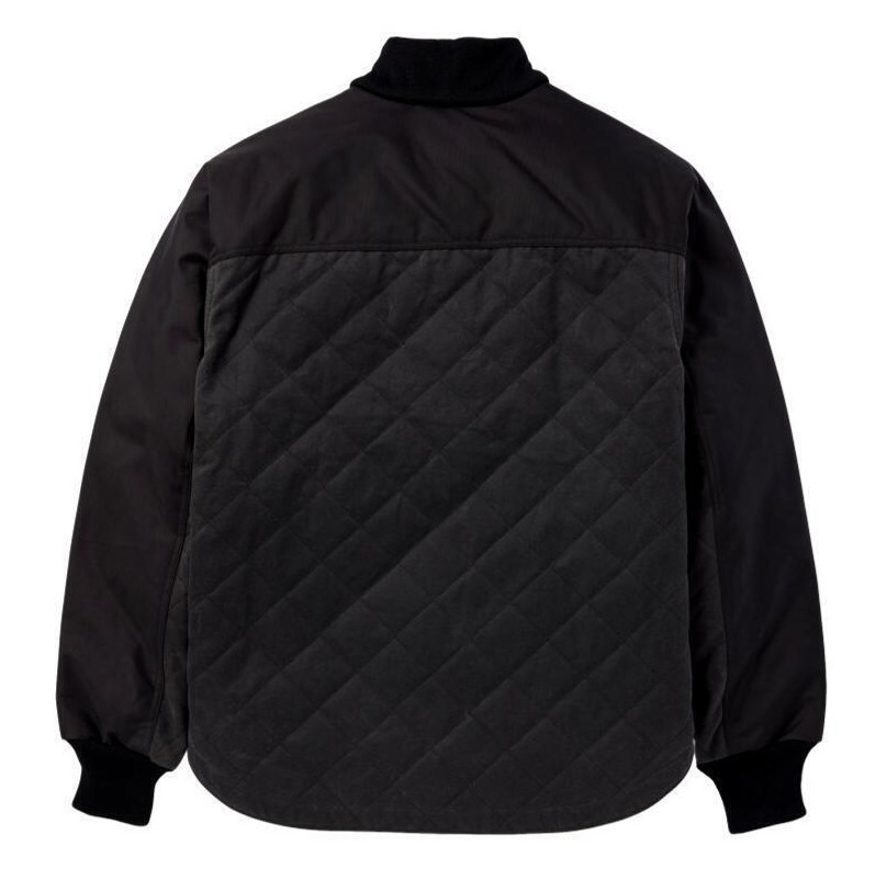 Filson Alcan Quilted Jacket 20174629 Cinder Dark Grey Motorcycle Black Cordura