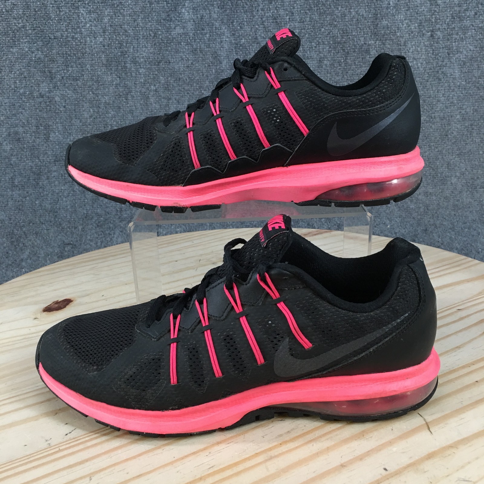 Nike Air Max Dynasty Running Shoes Womens 10 M Sneakers 816748-003 Black Pink