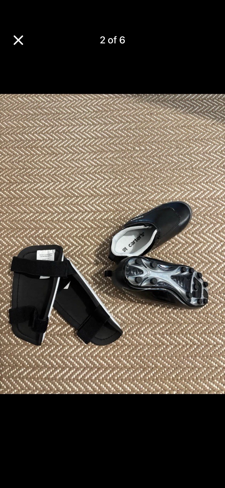 Soccer Bundle: Cleats- Carters Size 9, Shin Guards and Shorts- Adidas 3T NEW!