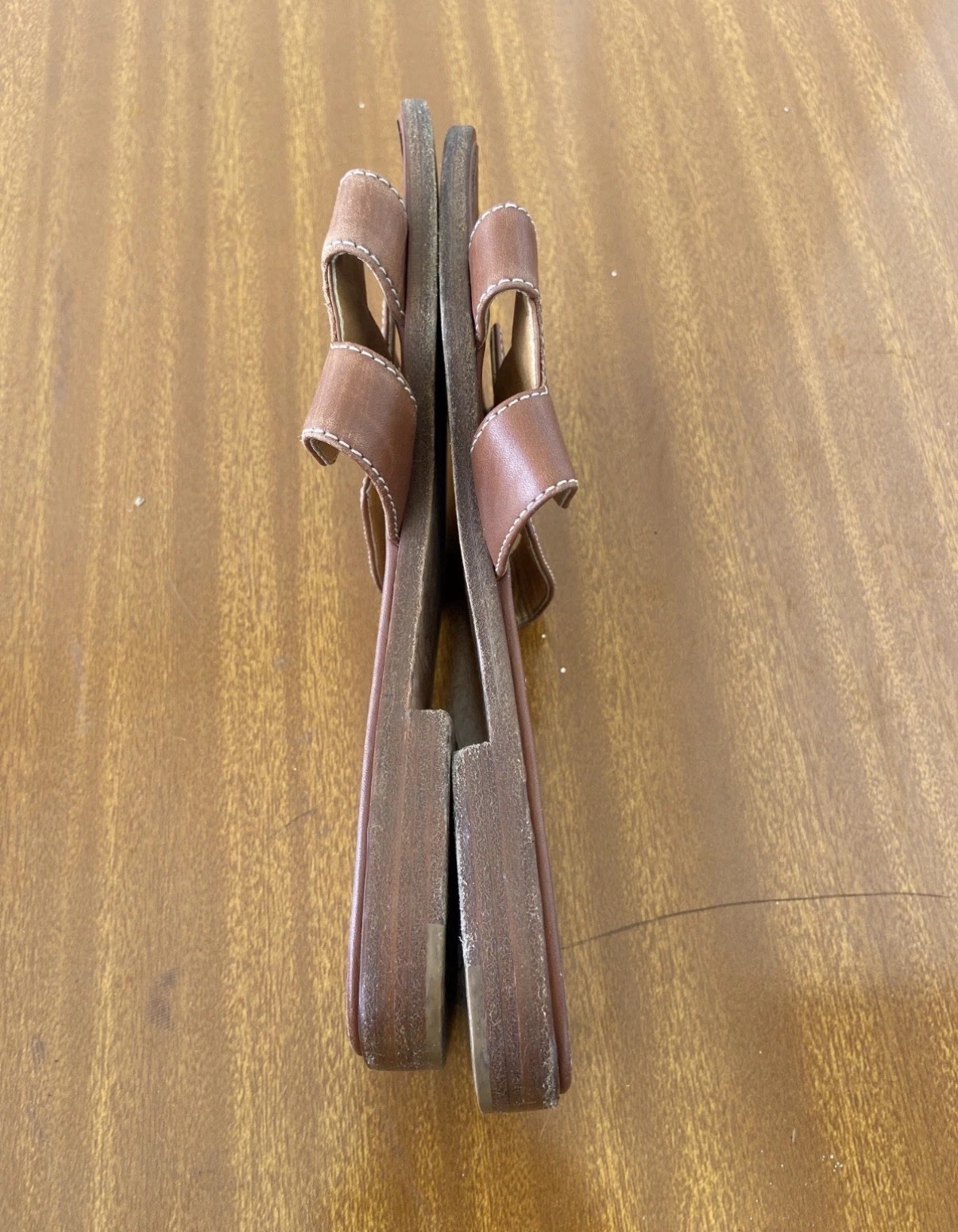Hermes Oran Leather Sandals 34