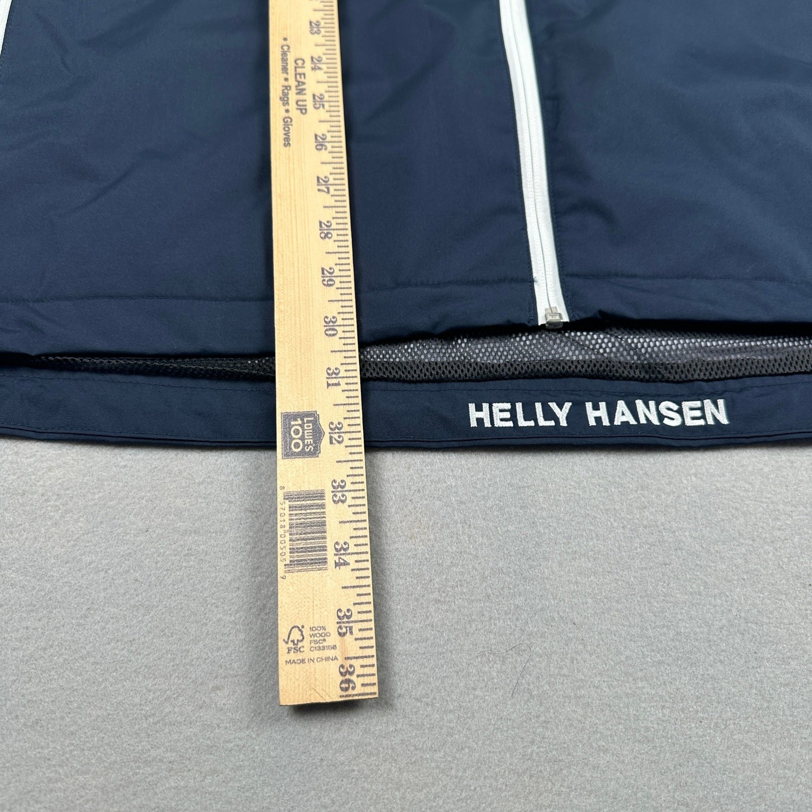 Helly Hansen Crew Vest Mens 4XL Navy Blue Sailing Windproof Fleece Lined Collar