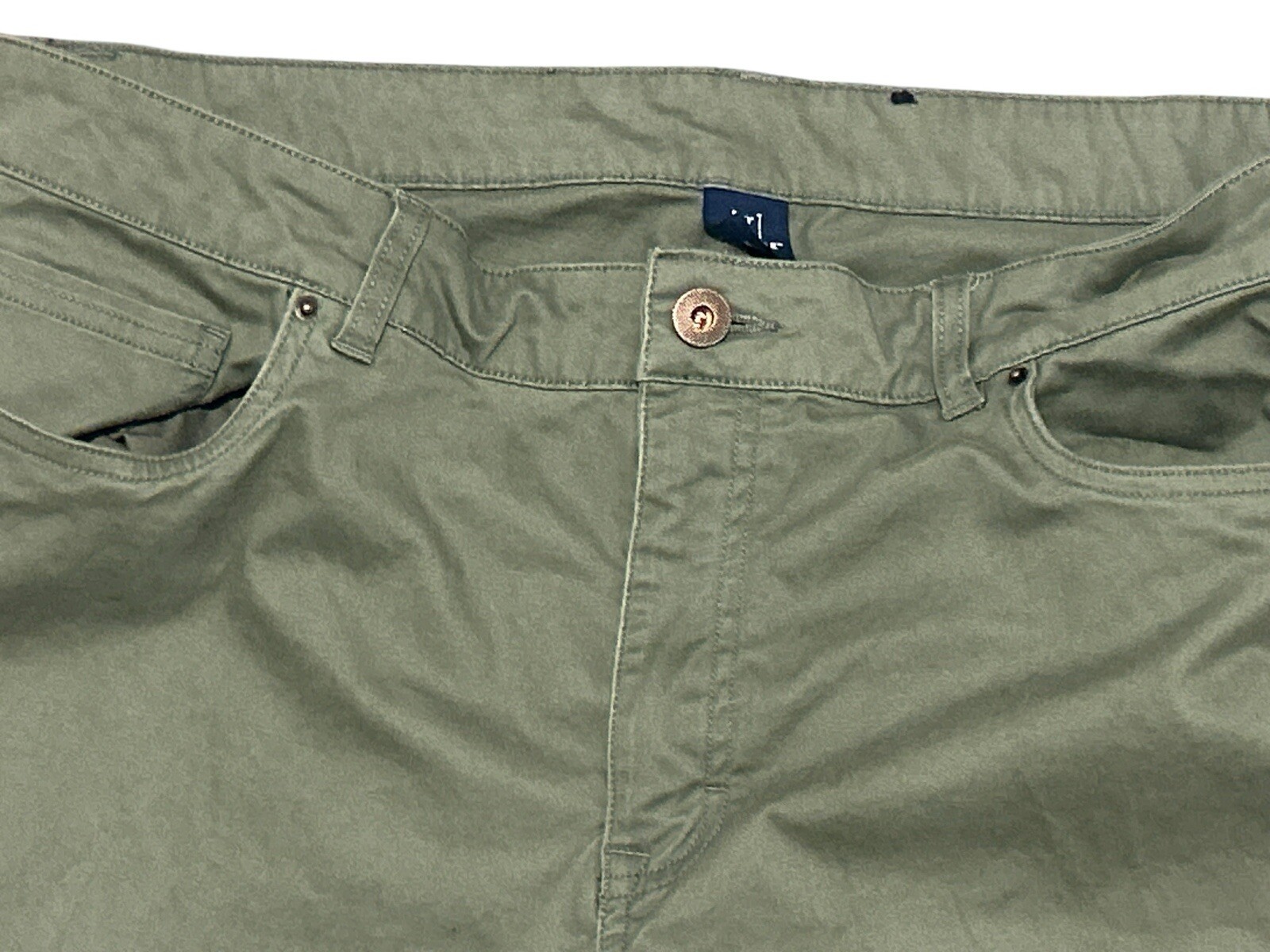 George Men’s Premium 5-Pocket Pants Green Artichoke Size 36 x 32