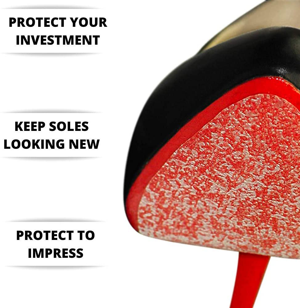 Sole Protector Stickers For High Heel Shoes Clear 3M Christian Louboutin 3 Pairs