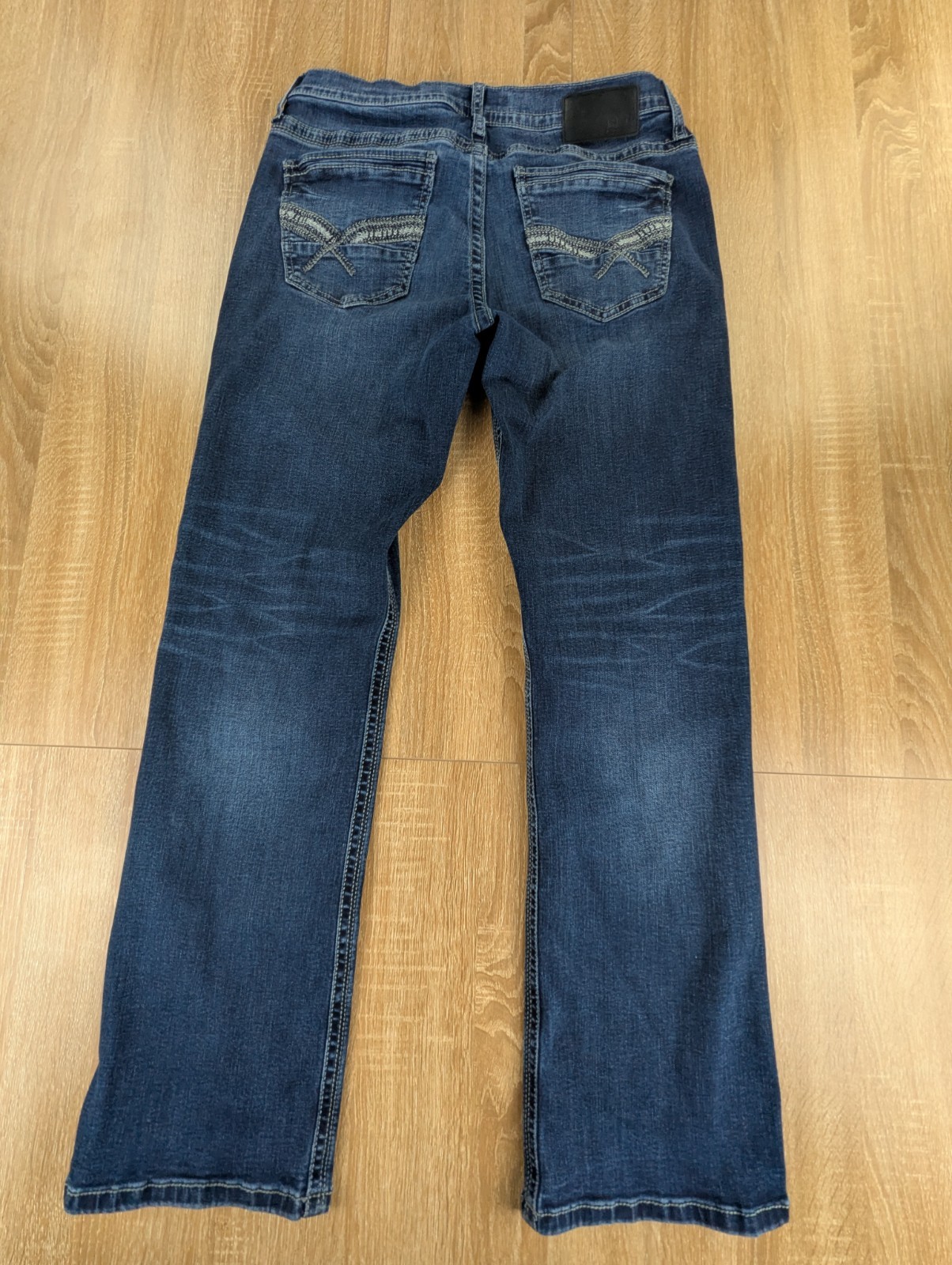 BKE Buckle Jake Straight Leg Mens 33×32 (ACTUAL 30×32) Dark Wash Denim