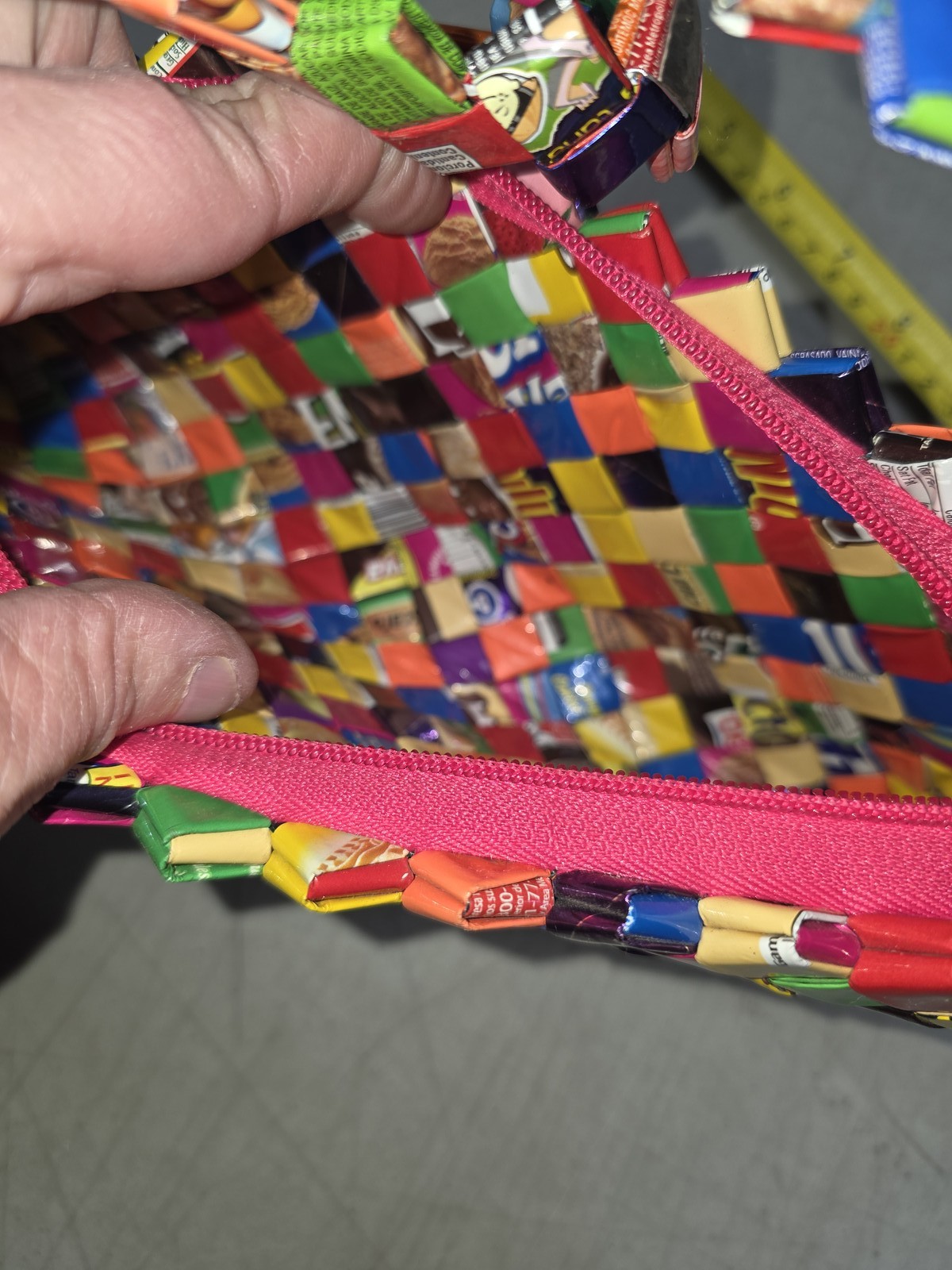 🔥 Candy Wrapper Purse Woven Handmade Recycled Shoulder Bag Eco Friendly Mexico