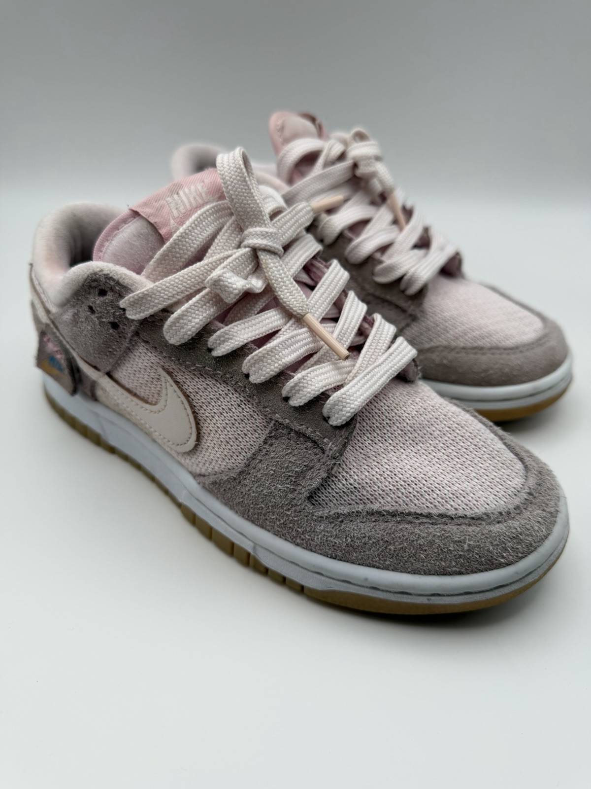 Nike Dunk Low Teddy Bear Light Soft Pink GS Size 5Y Youth Shoes