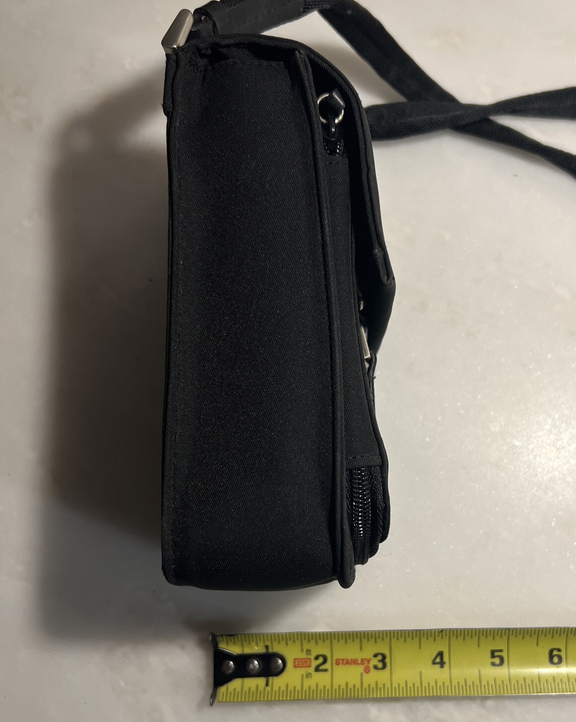 Worthington Small Crossbody Bag Black On Black Approximately 5x7x2-1/2 Compact