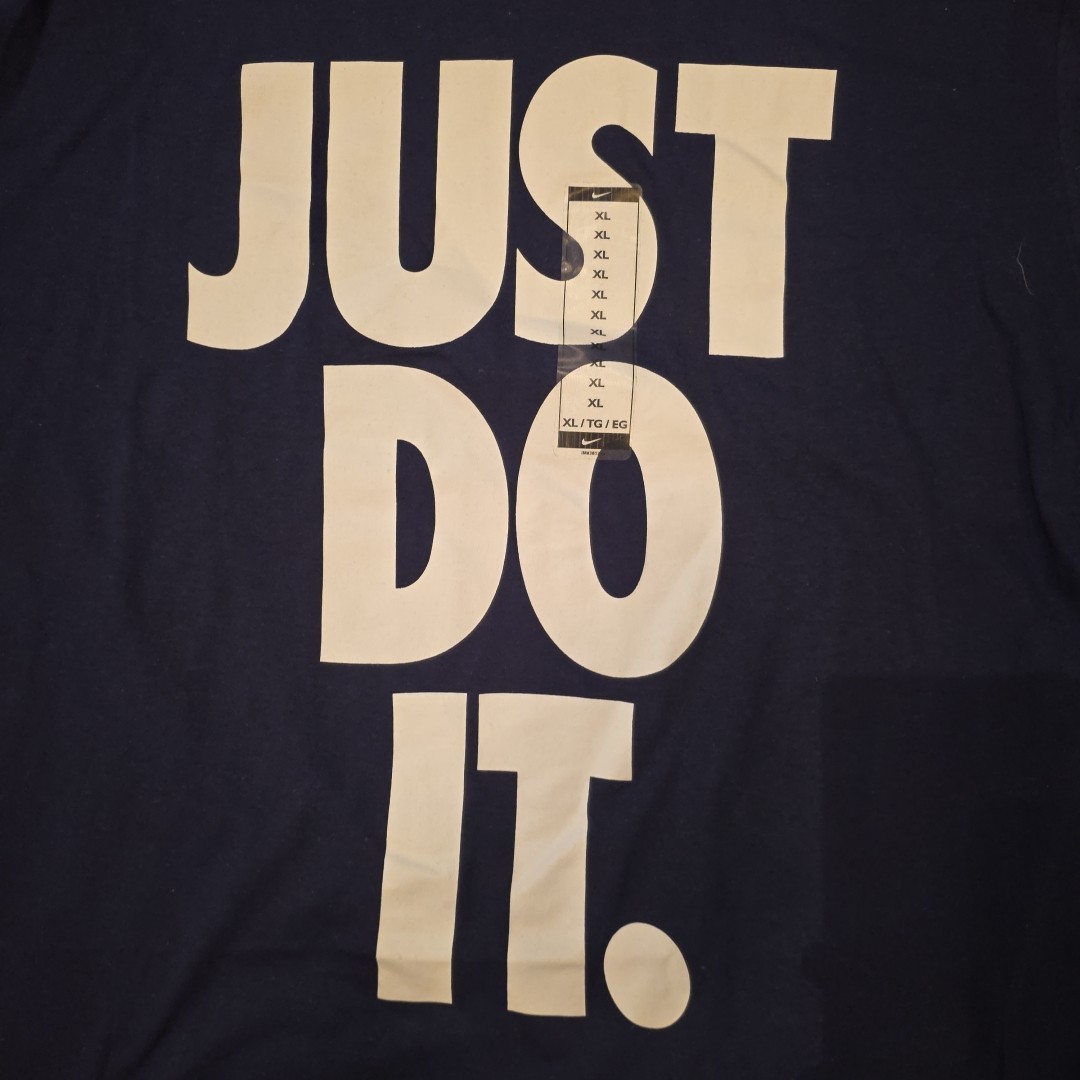 Nike Men’s Active Wear Just Do It Graphic Athletic T-Shirt Size Xl Blue