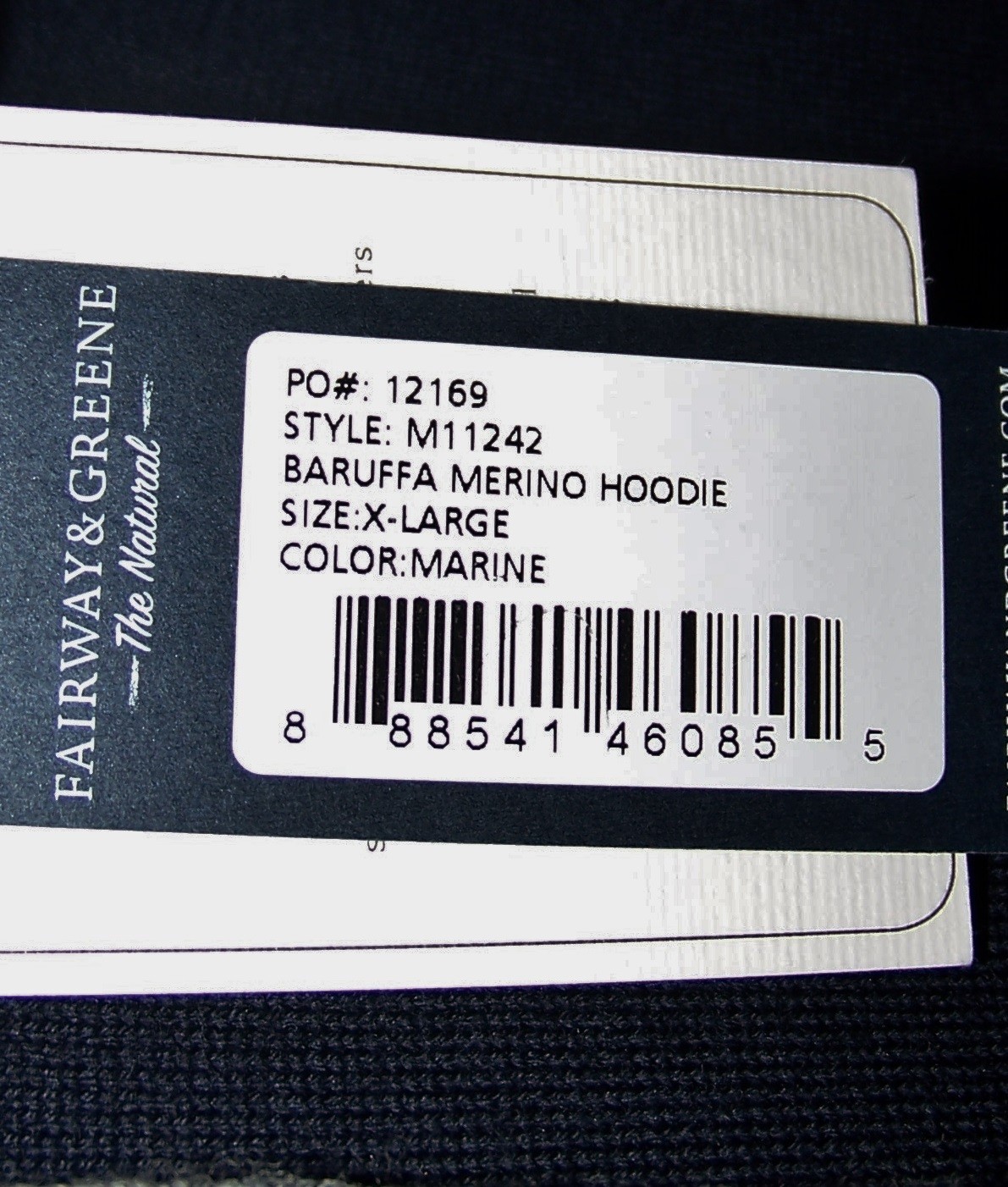 NEW $285 FAIRWAY & GREENE Wool Pullover Sweater Hoodie DEEPDALE GOLF CLUB Sz XL