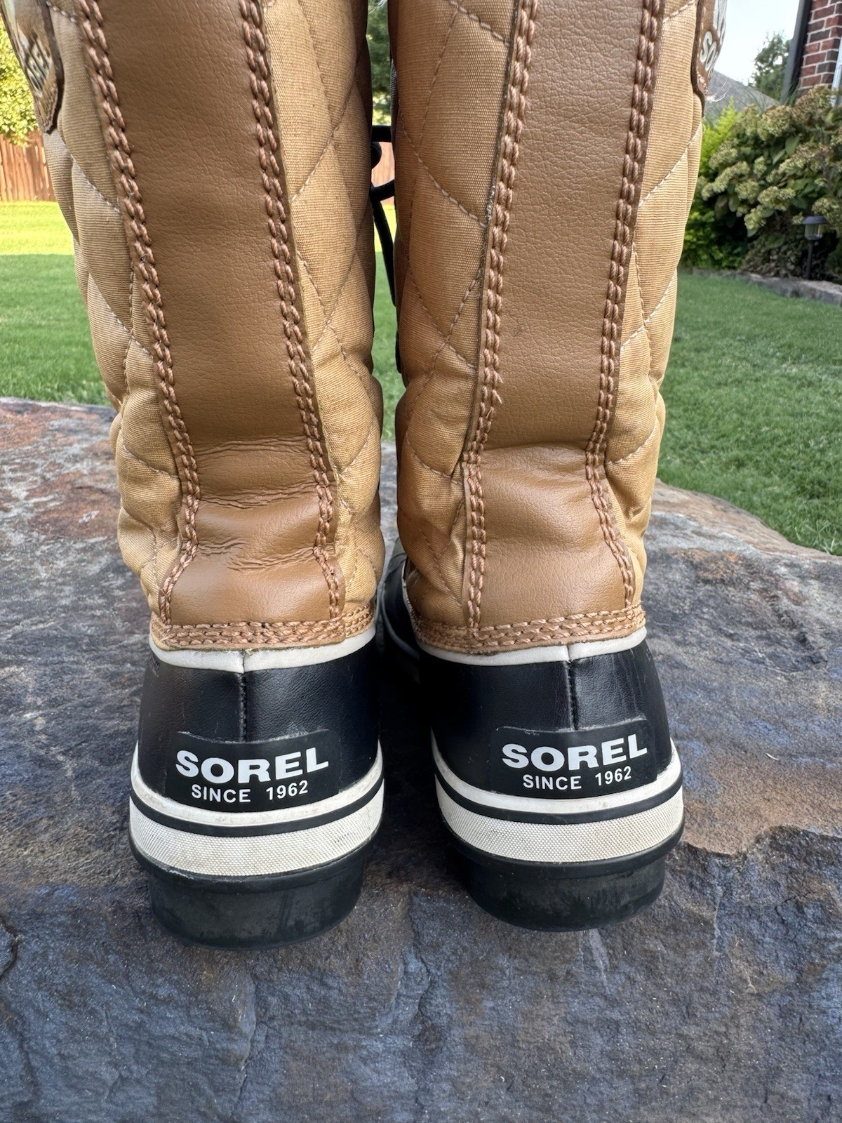 Sorel Tofino II Cate Waterproof Fur Lined Canvas Tall Duck Winter Boot Size 9