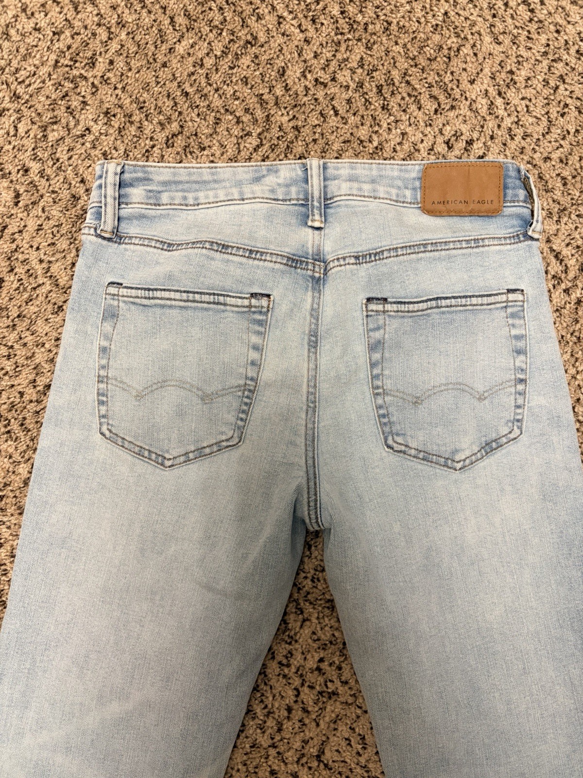American Eagle AirFlex+ Men’s Skinny Straight Light Wash Stretch Denim Jeans