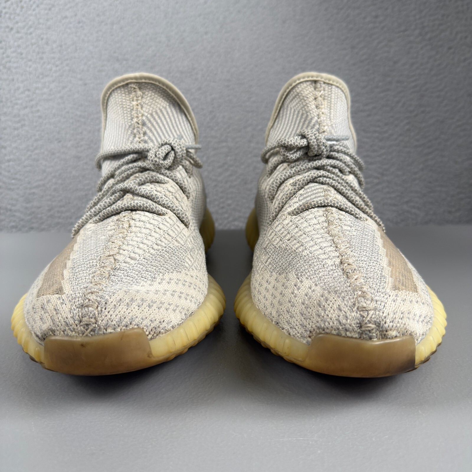 YEEZY Boost Shoes Mens 14 Beige 350 V2 Lundmark Adidas Reflective Laces FU9161