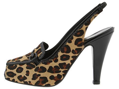 $180 JESSICA BENNETT Guepard Heels ~ NEW Black 6 & 6.5