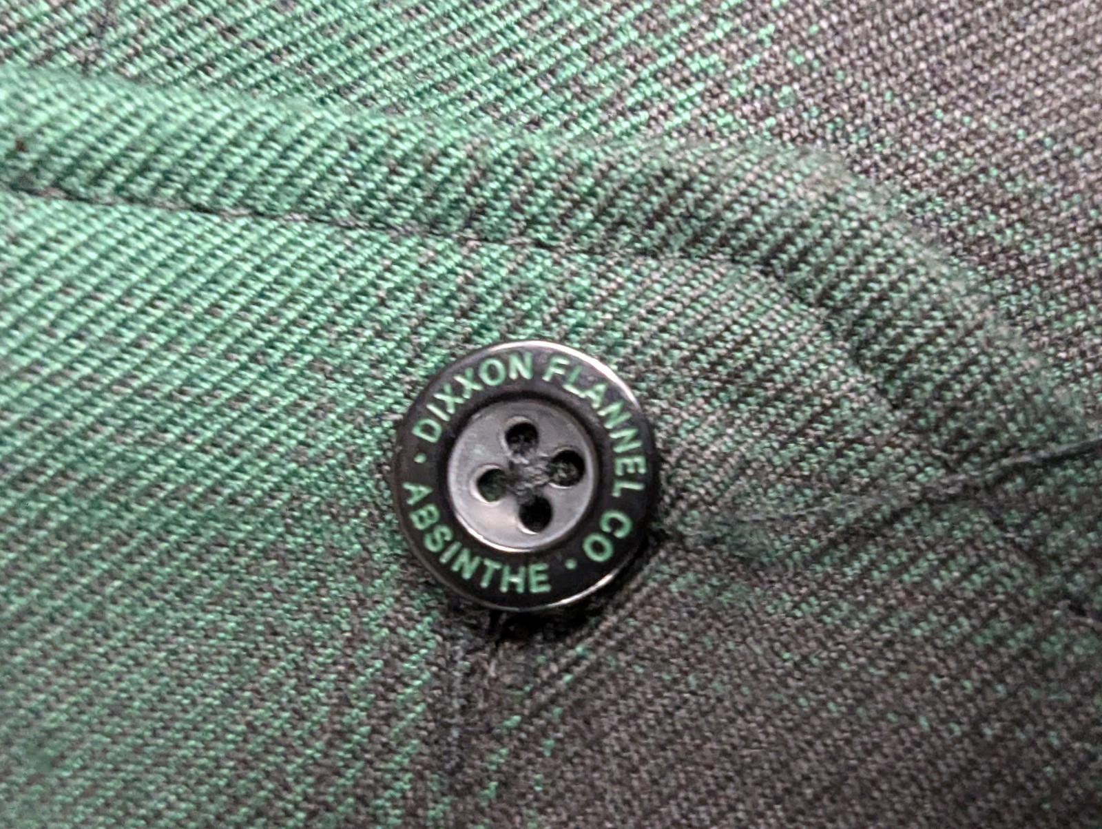 Dixxon Absinthe Flannel Shirt Mens XXXXL Green Long Sleeve Pearl Snap