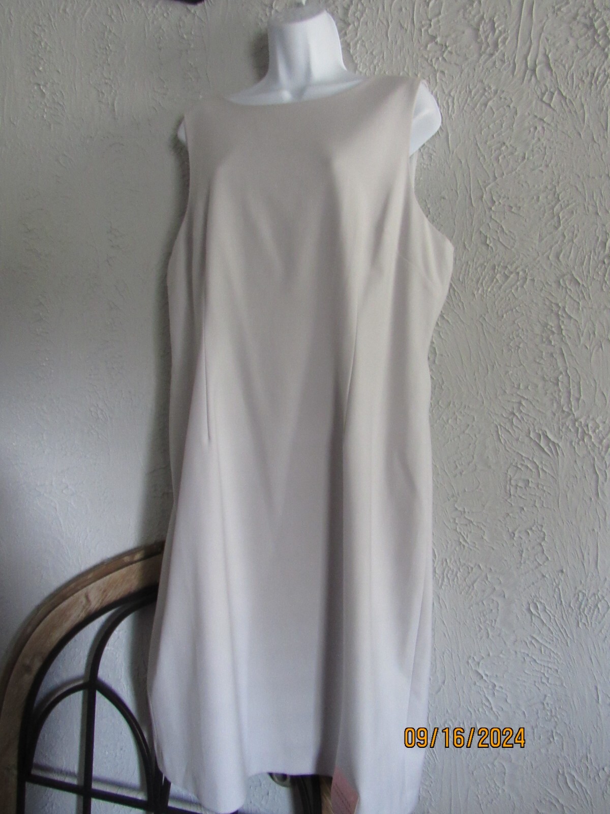 Alex Marie nwt sz 16 lightest grey stone professional dress easy care easy wear