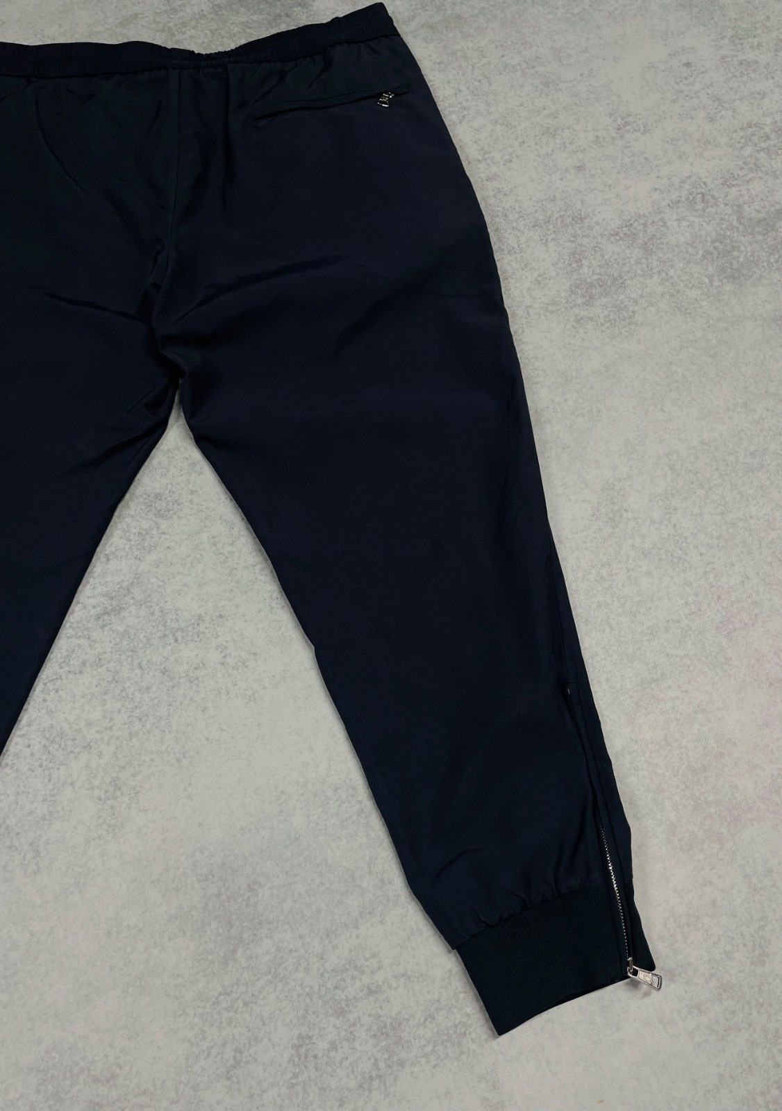 Moncler Men’s Navy Blue Zip Pantalone Sportive Casual Pants Size 52
