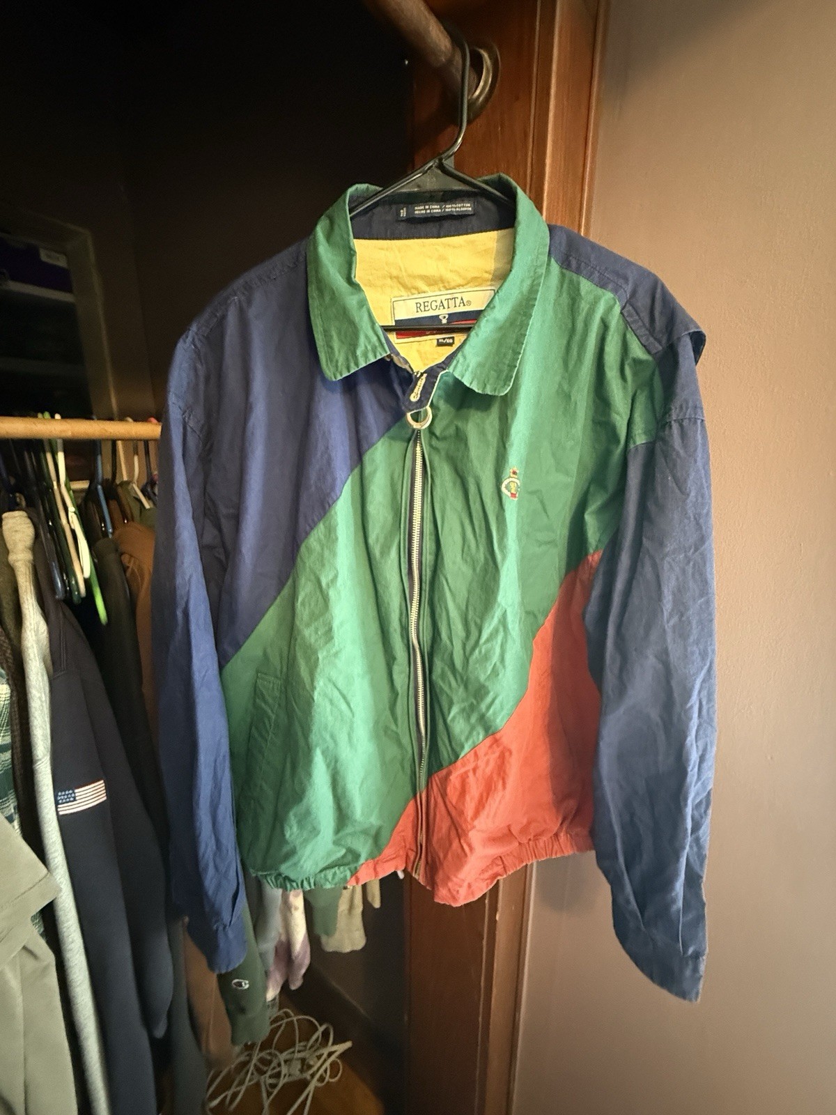 Regatta Sport Windbreaker Mens Vintage Color Block Mens XL VINTAGE