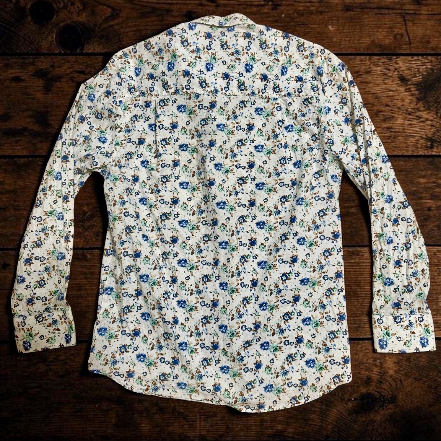 Nick Graham Stretch Men’s 15 32/33 Button-Up Long Sleeve Shirt Modern Fit Cotton