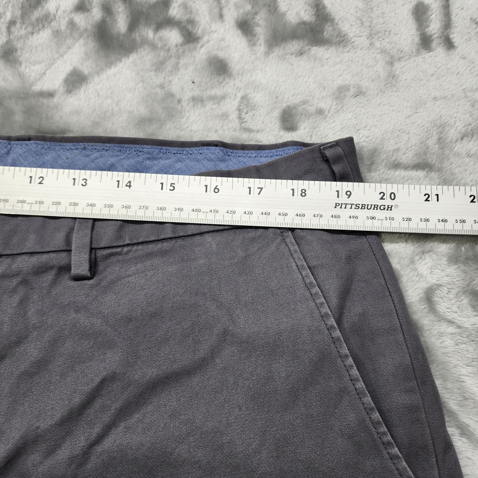 J.Crew Pants Mens 38W Gray Classic Bowery Chino Straight Cotton Preppy Office