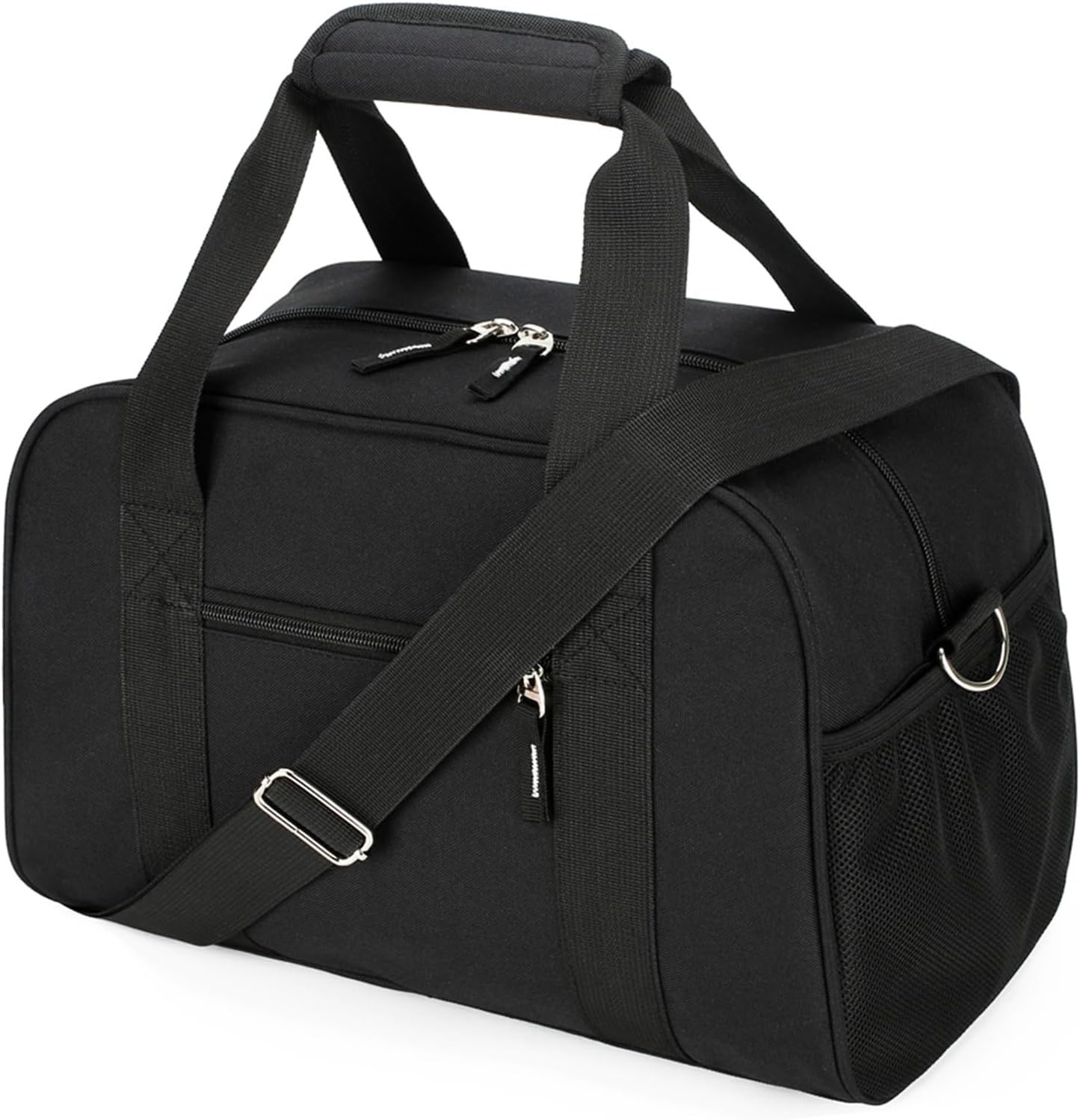 14″ Small Gym Bag Mini Duffle Travel Sports Bag Lightweight Carry-On Black
