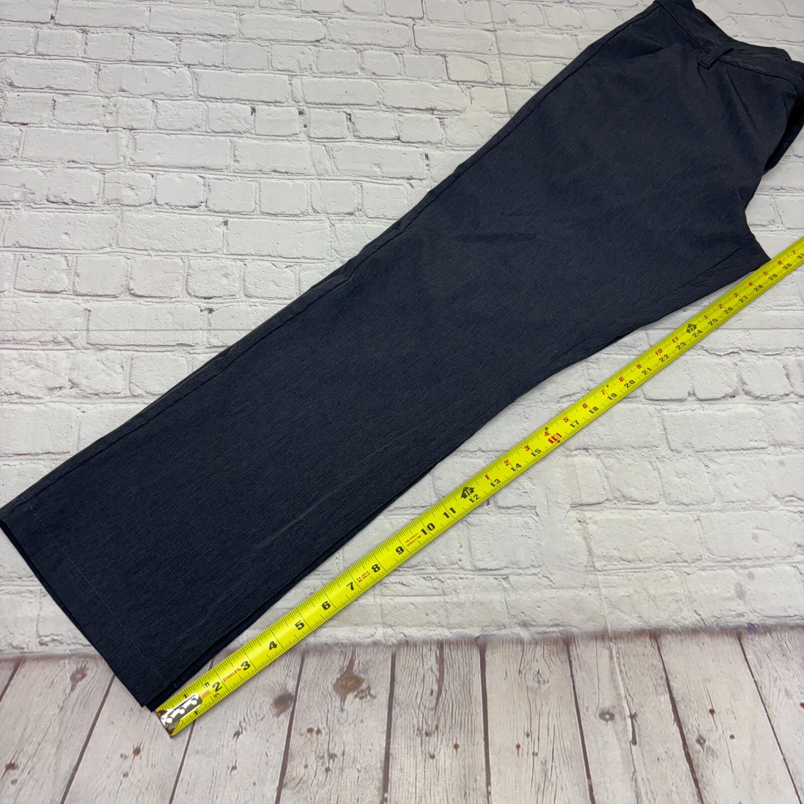Travis Mathew Men Golf Performance Pants Size 34 (34×30) Gray Flat Front C002 28
