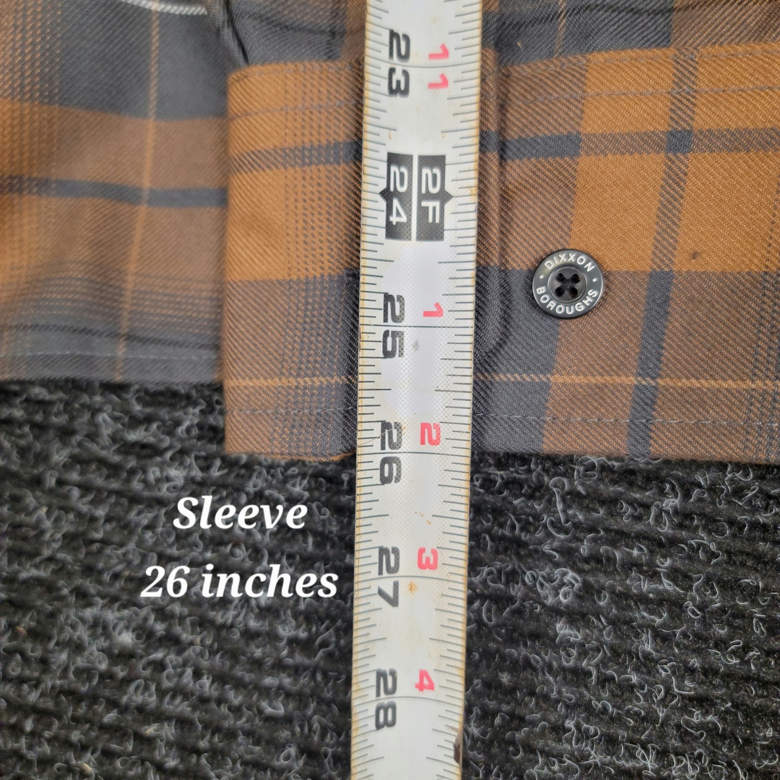 New With Tags Dixxon Flannel Boroughs Shirt 4XL Brown Gray Plaid Button Up XXXXL