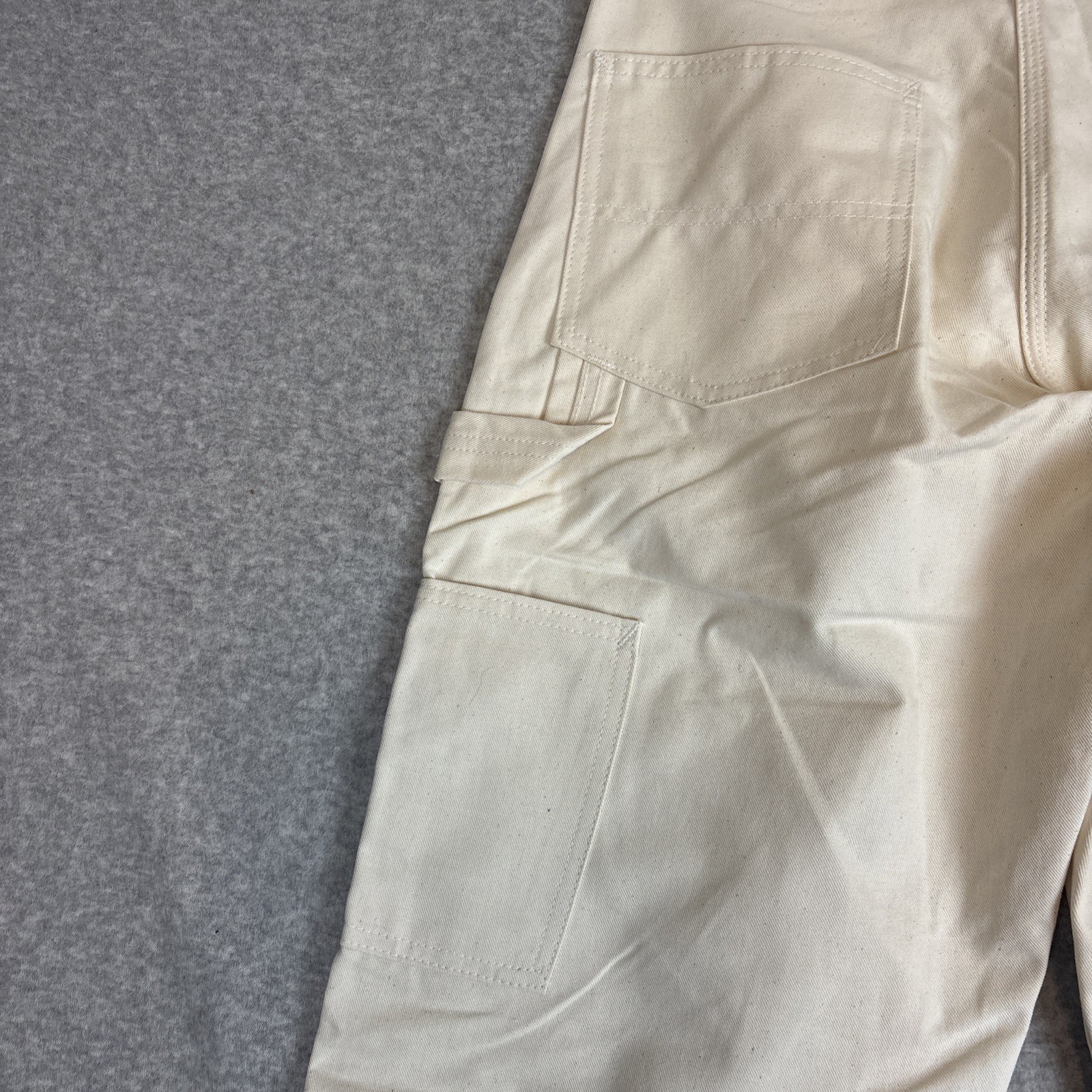 VTG NEW Stan Ray 50th Anniversary Carpenter Ivory Pants Painter USA Mens 28×32