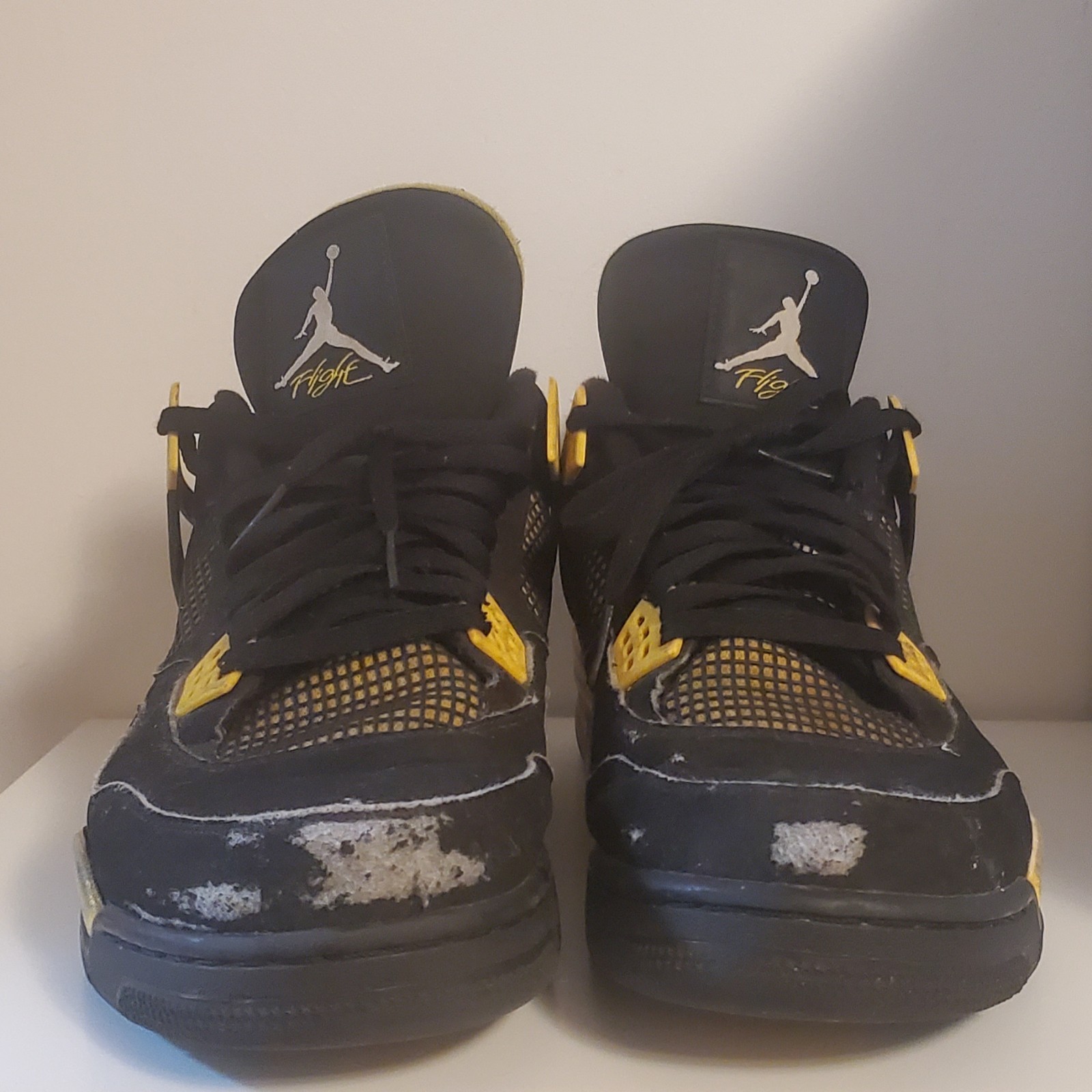 2023 Air Jordan 4 Retro Mid Thunder Black Yellow DH6927-017 size 14!