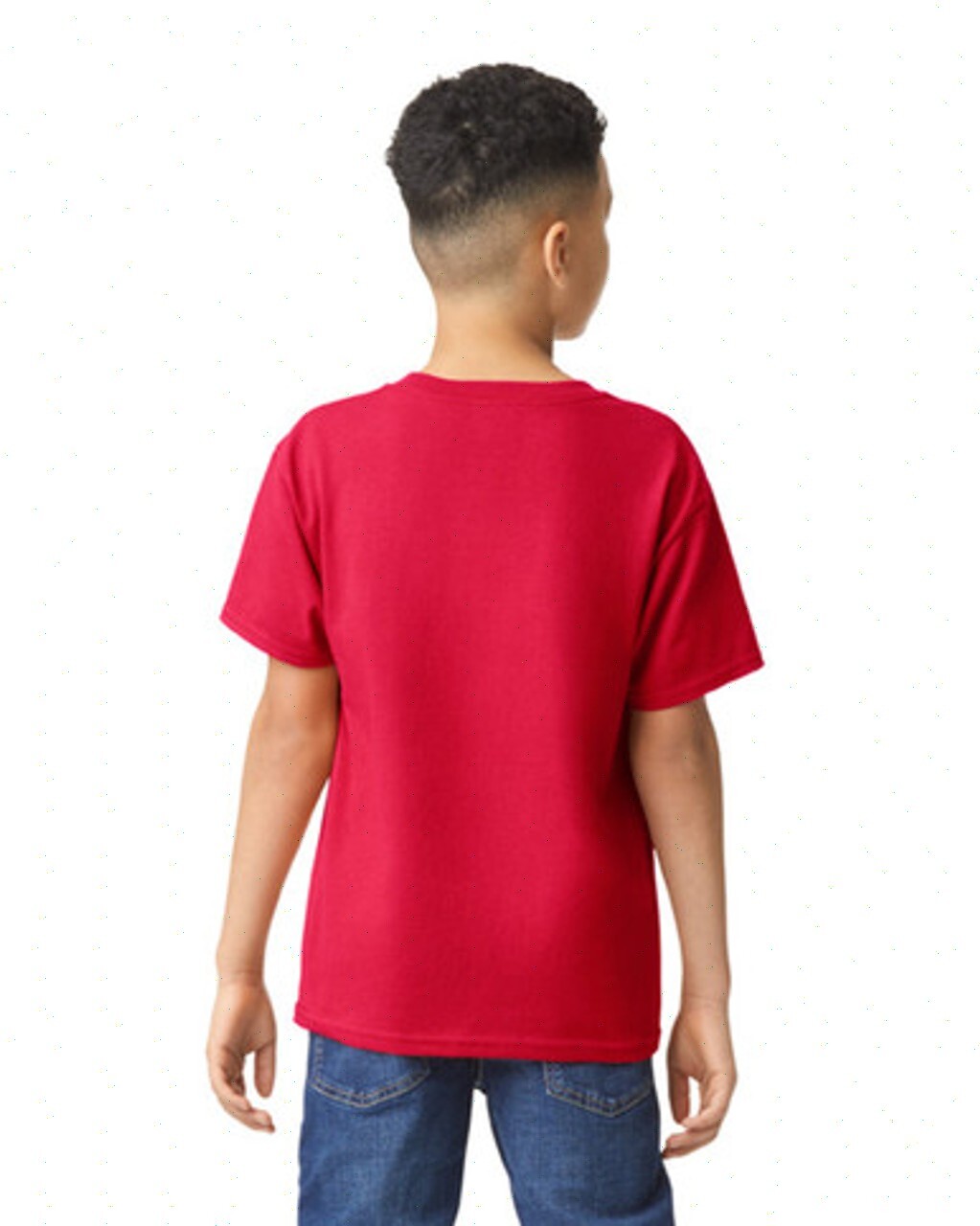Gildan Youth Unisex Heavy Cotton 5000B XSmall Red SS Crew Neck Cotton Shirt New