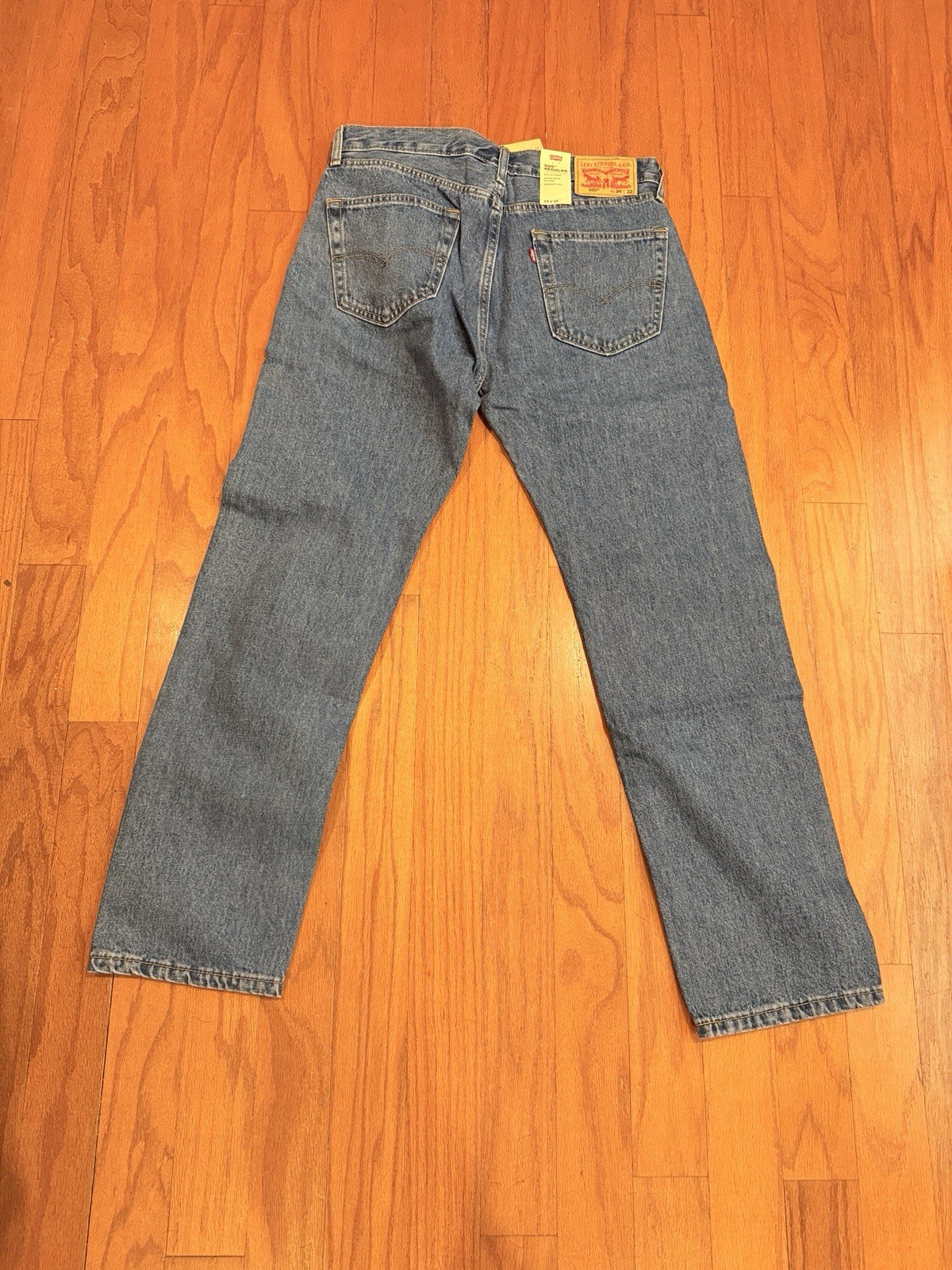 Levi’s Men’s 501 34×30 Original Straight Fit Jeans – Dark Wash