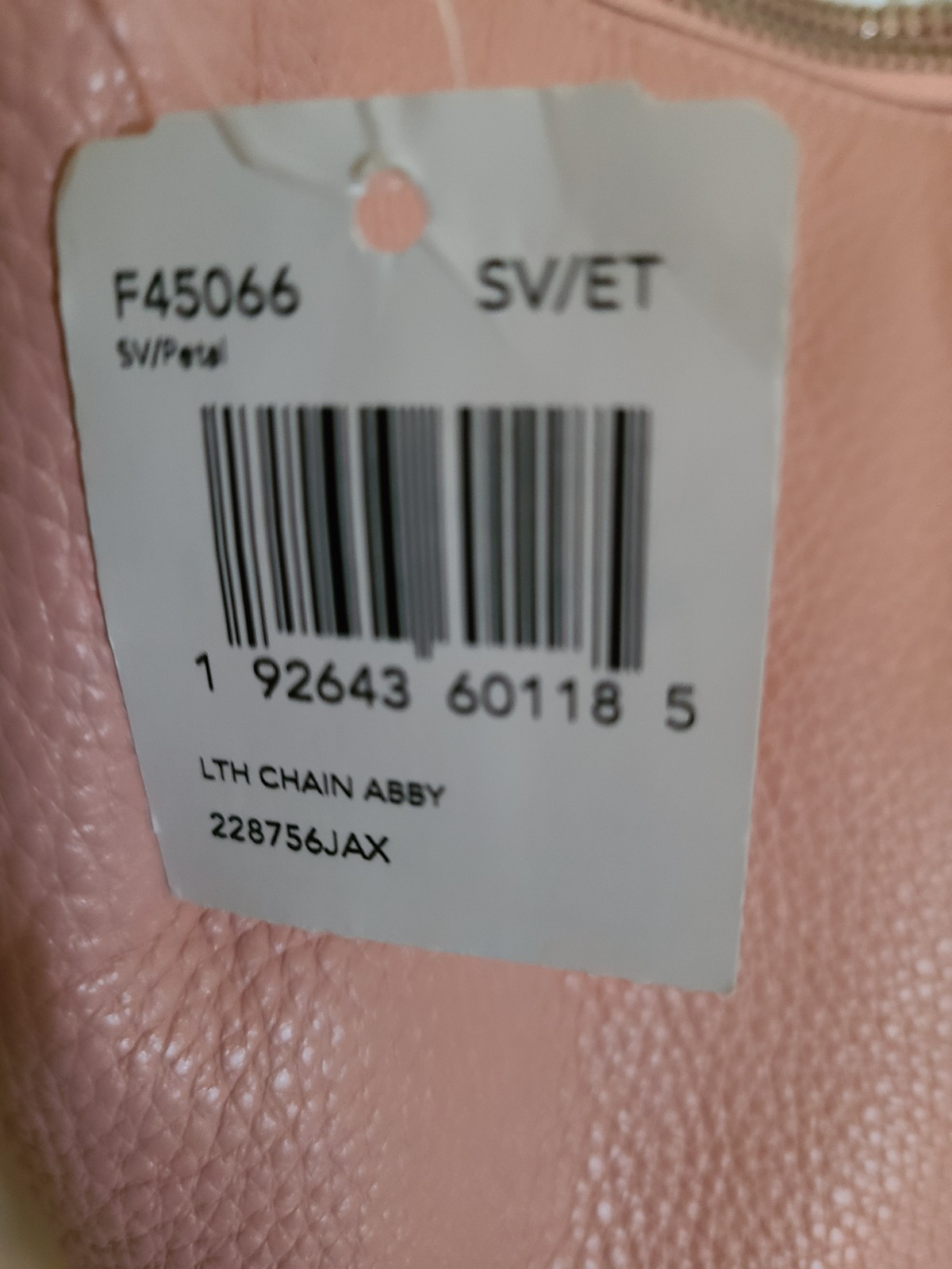 Authentic Coach Leather Chain Abby Purse In Petal Pink Great Bag!!!