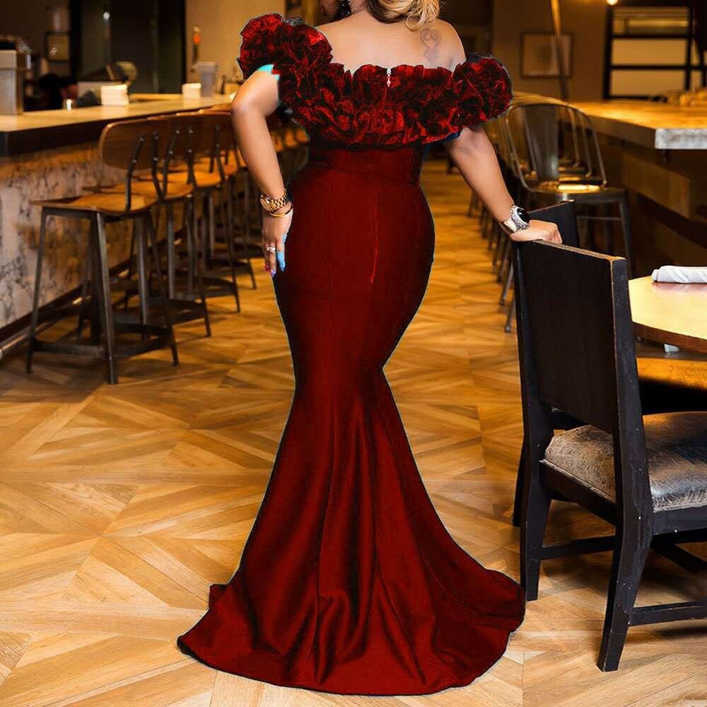 Elevate Your Style with the Allure of Our Elegant Floorsweep Plus Size Dress