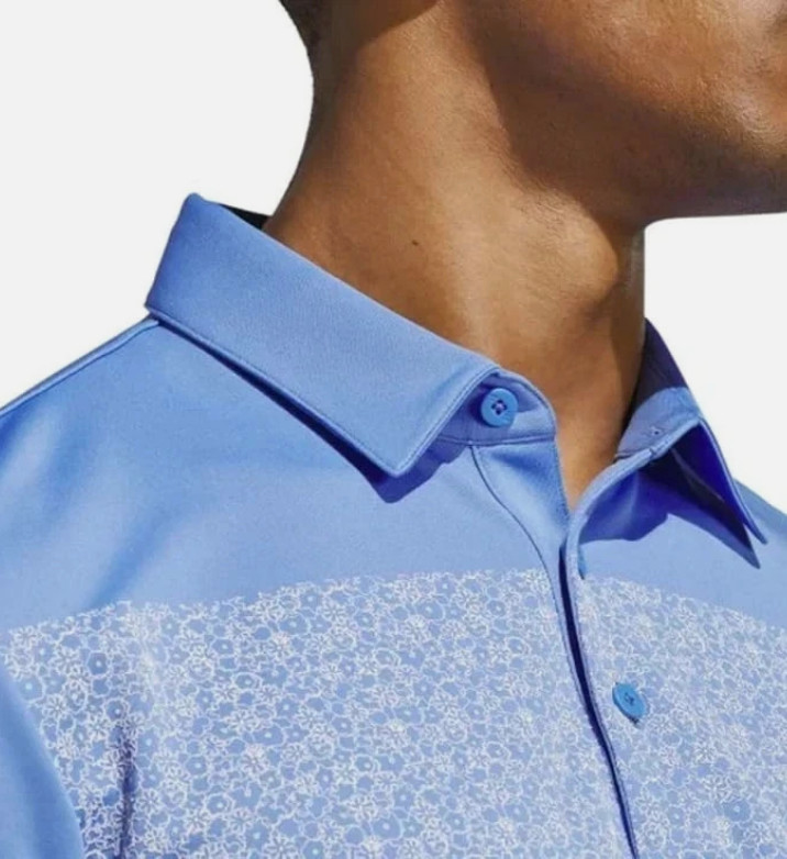 adidas Mens Large Golf Polo Shirt – Blue