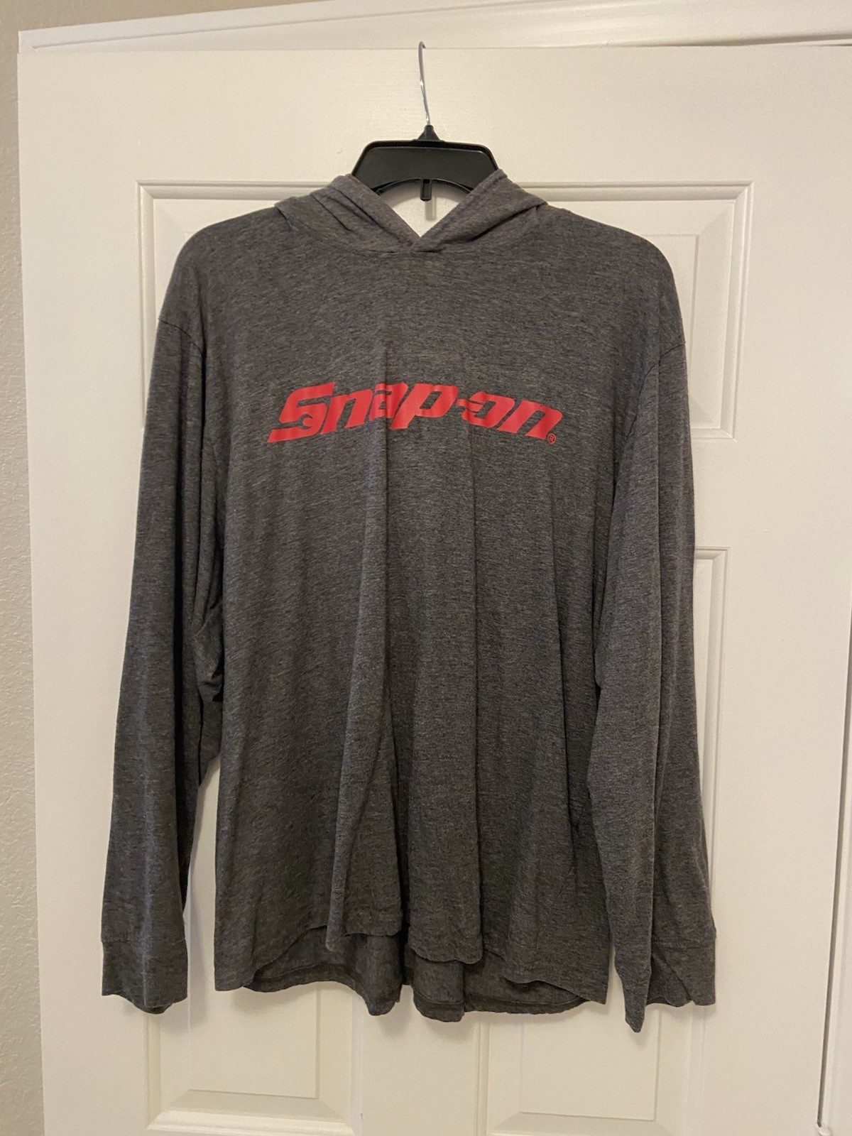 Snap-on Men’s Gray Logo Pullover Hoodie Long Sleeve Knit Sweatshirt Size XXXL