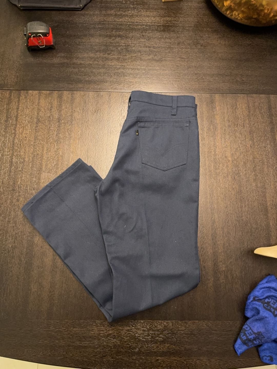 Vintage Levi’s 517 Sta-Prest Bootcut Pants Navy 34x30NWOT